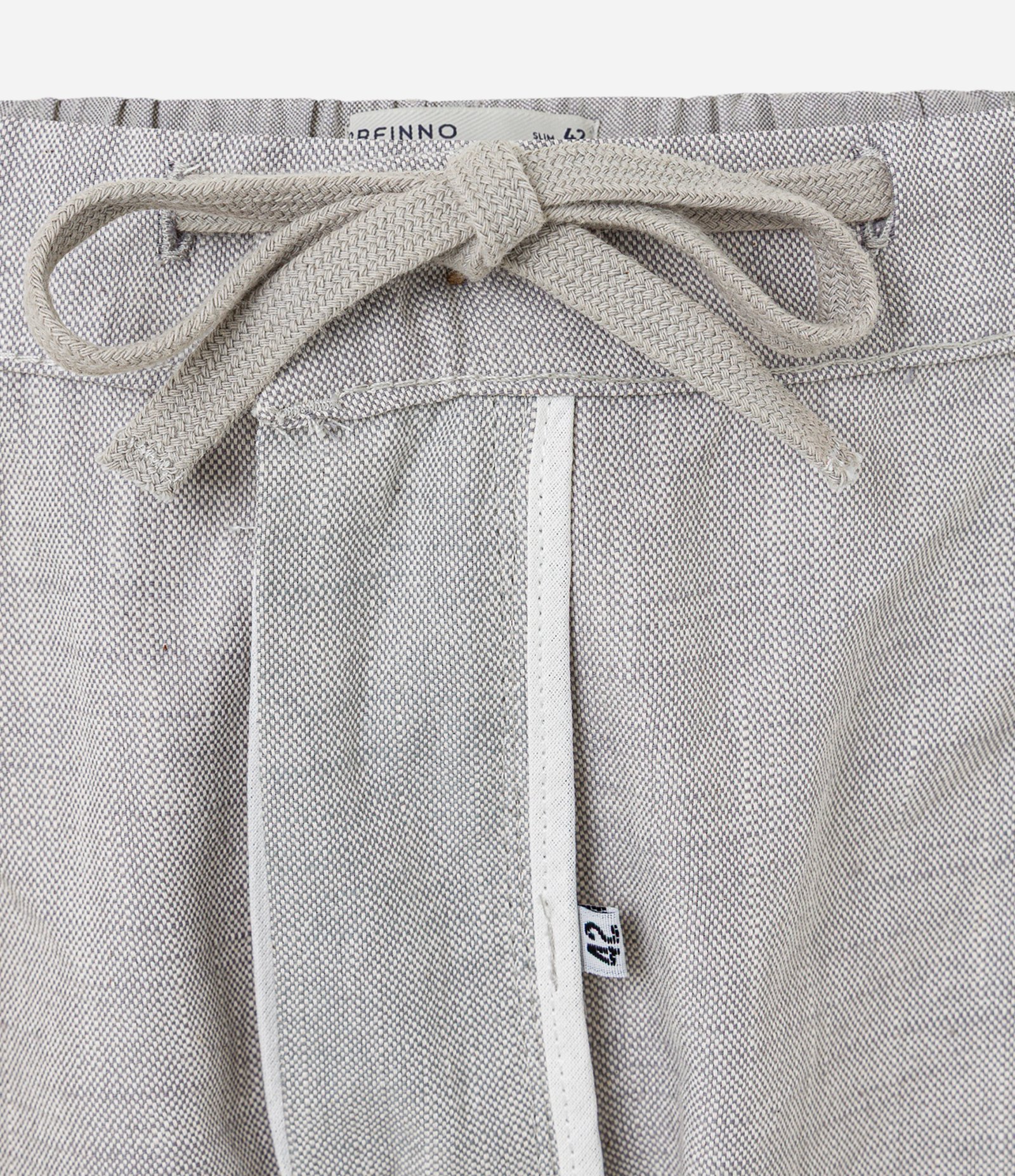 Bermuda Slim em Oxford com Bolso Cinza 2