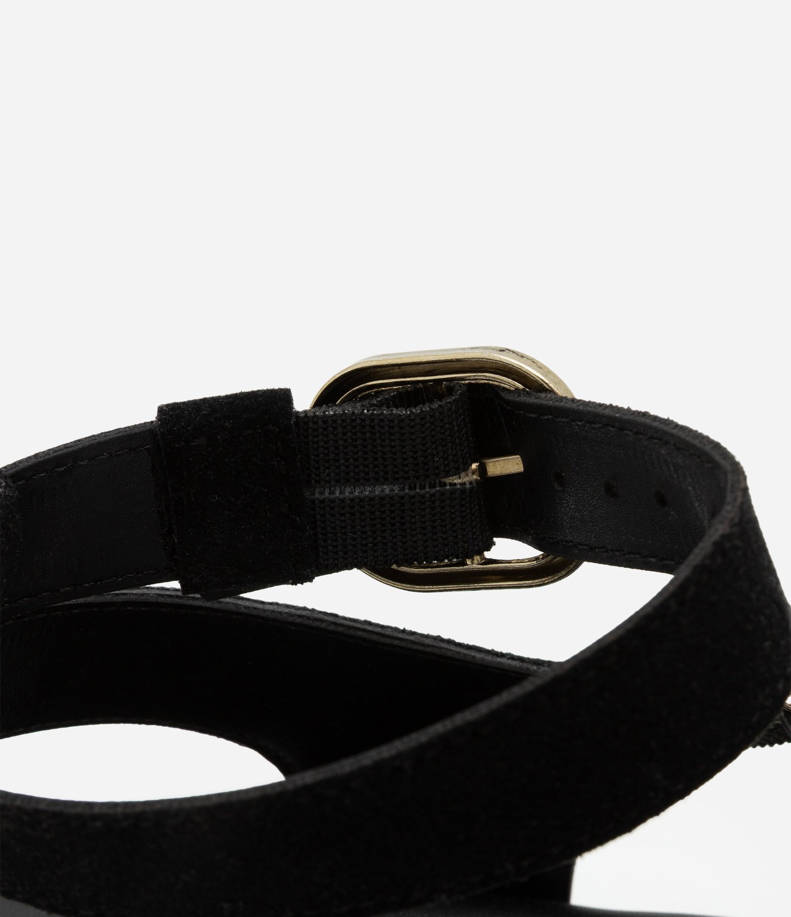 Sandália Rasteira Sport Sandal com Dedeira e Esferas Aplicadas Preto 5