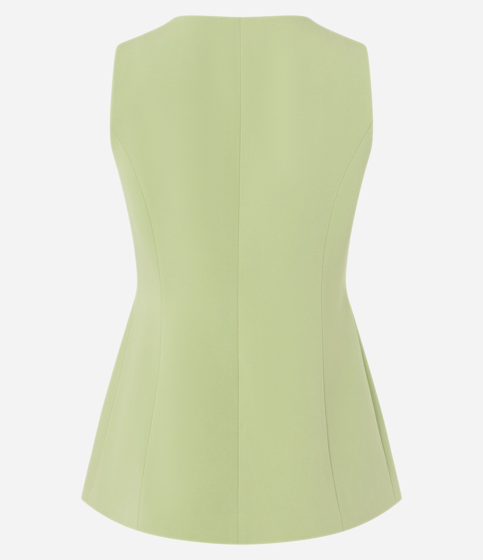 Colete Alfaiataria com Decote Quadrado com Barra V Verde 2