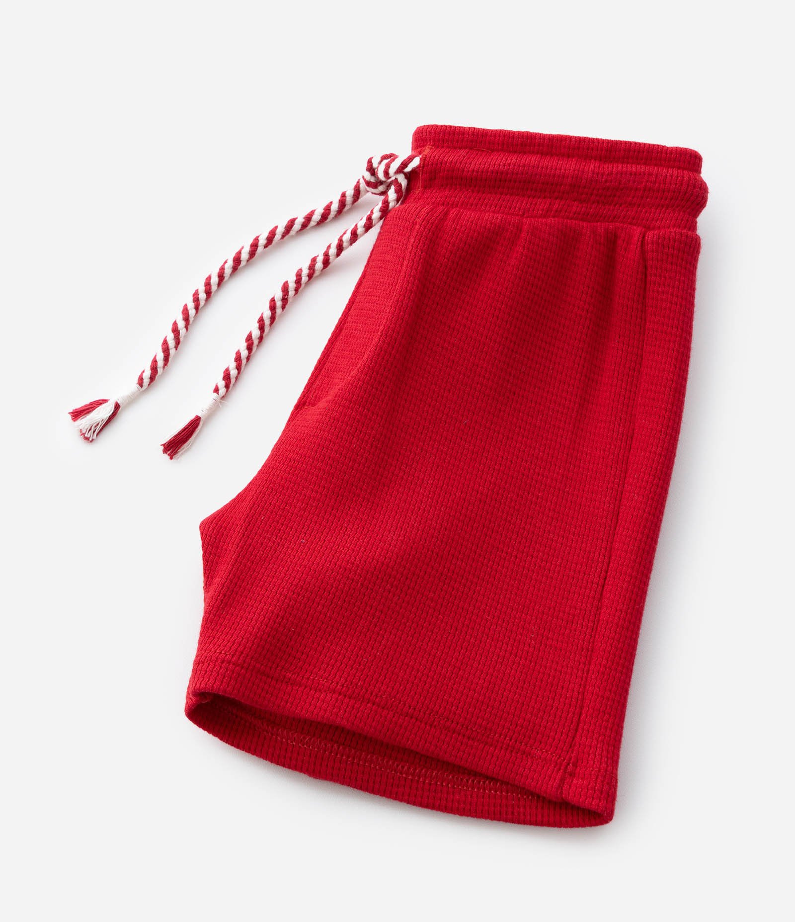 Bermuda Infantil com Textura Waffle - Tam 1 a 6 Anos Vermelho 6