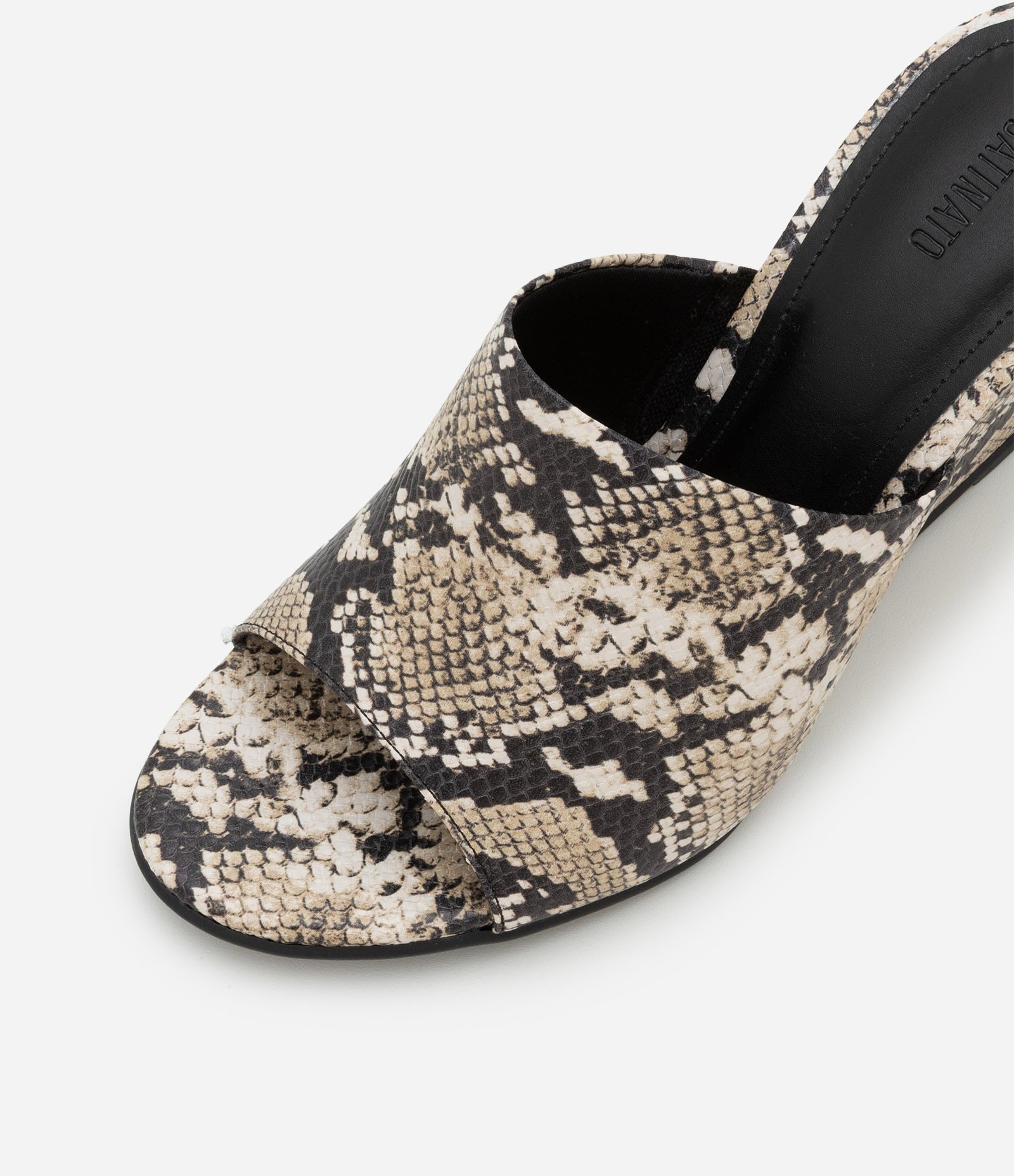 Sandália Mule Anabela com Topo Alongado Animal Print 3