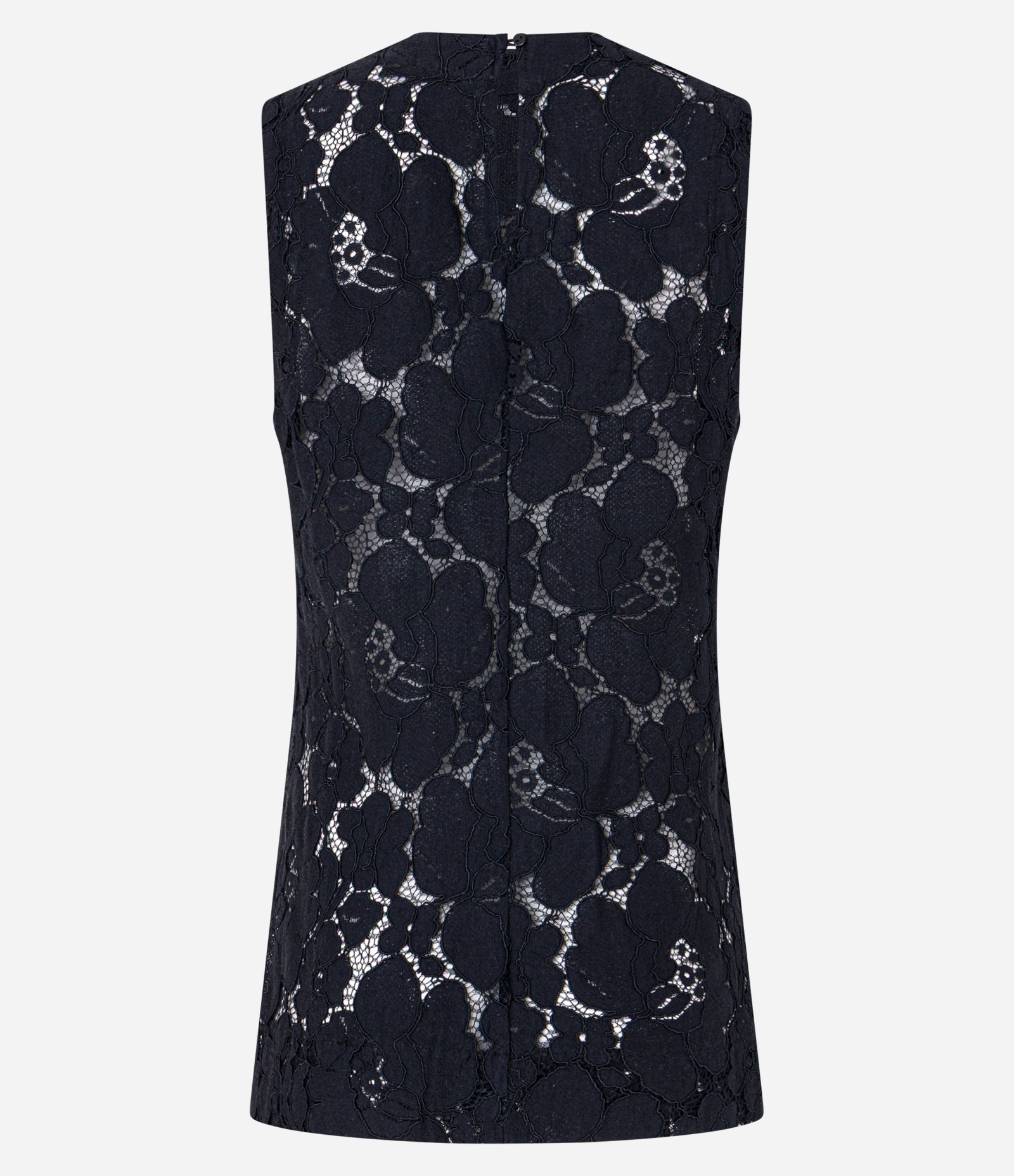 Blusa Alongada em Renda Floral Preto 4