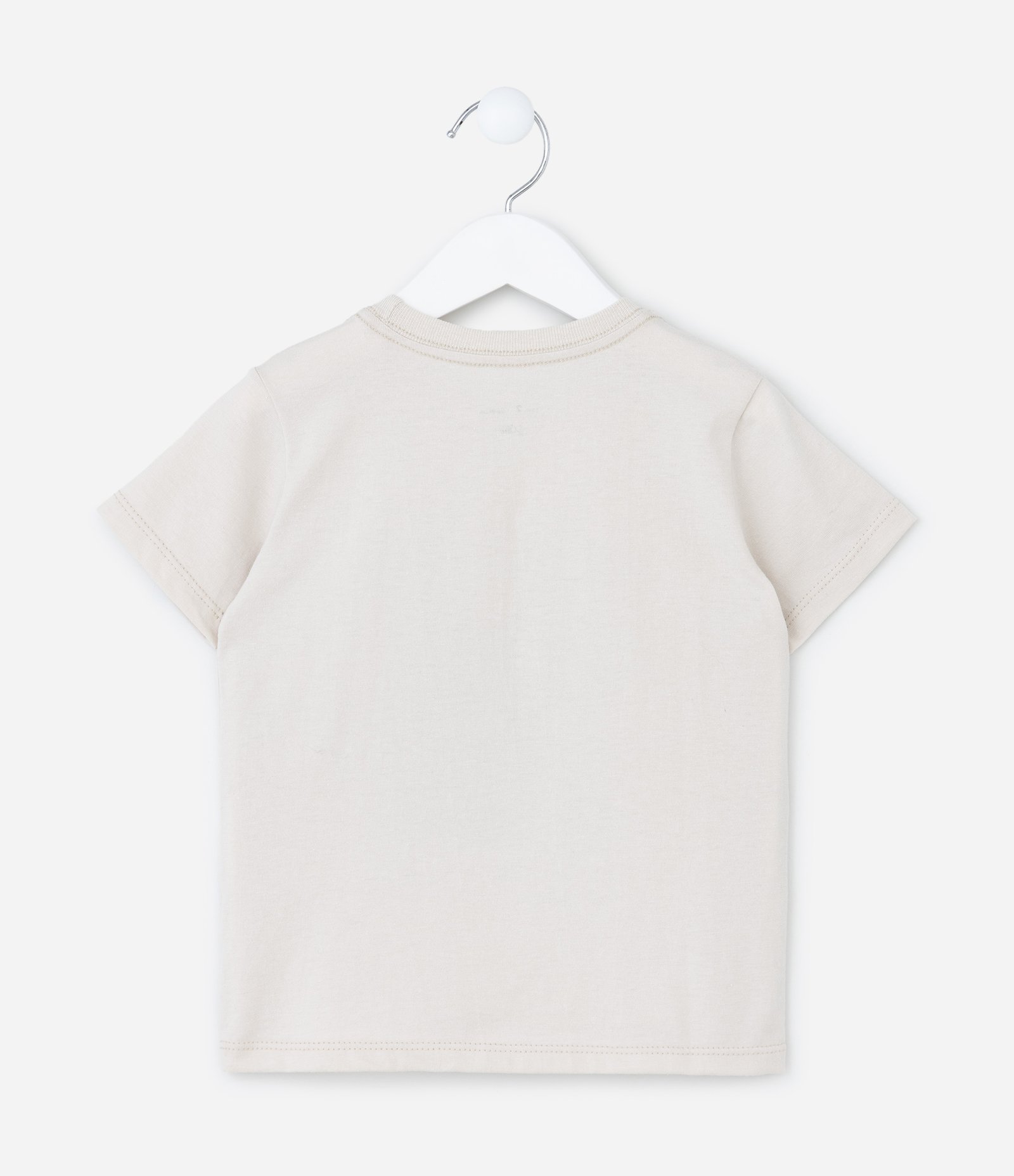 Camiseta Infantil com Estampa Tennis Club Day - Tam 1 a 6 Anos Bege 3