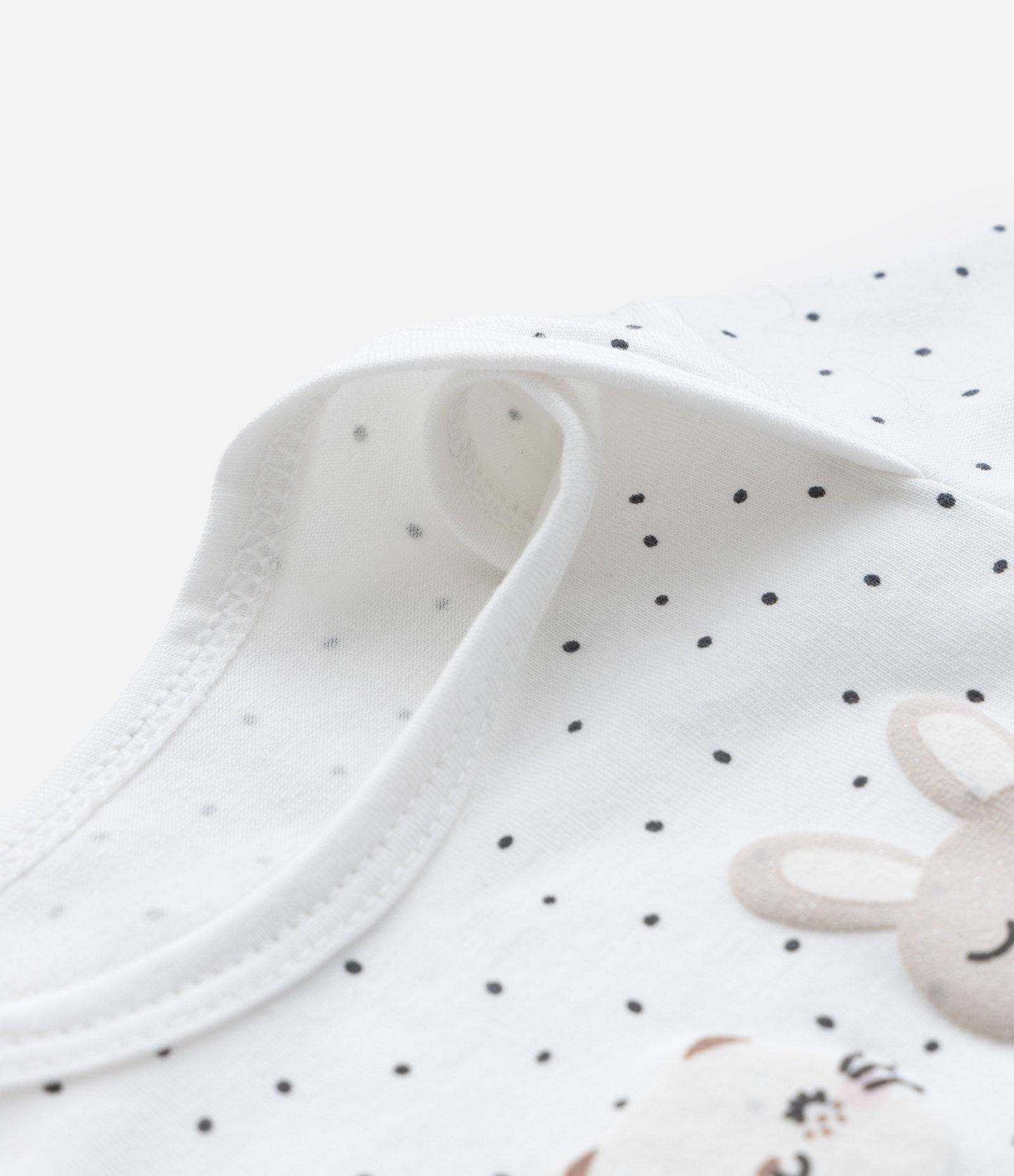 Body Infantil em Algodão com Estampa Bichinhos - Tam RN a 18 meses Branco 5