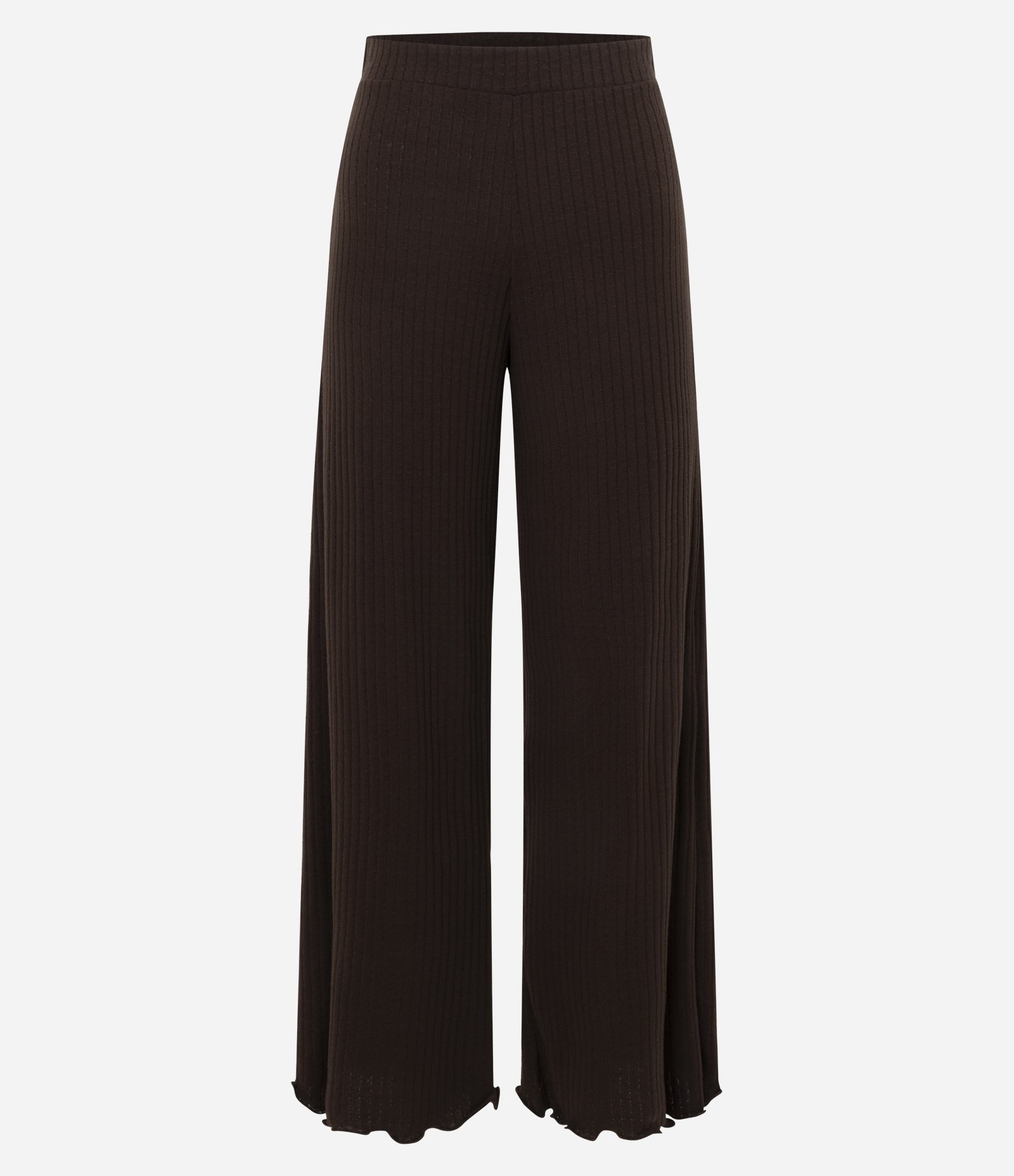 Calça Reta em Ribana com Cintura Média 1