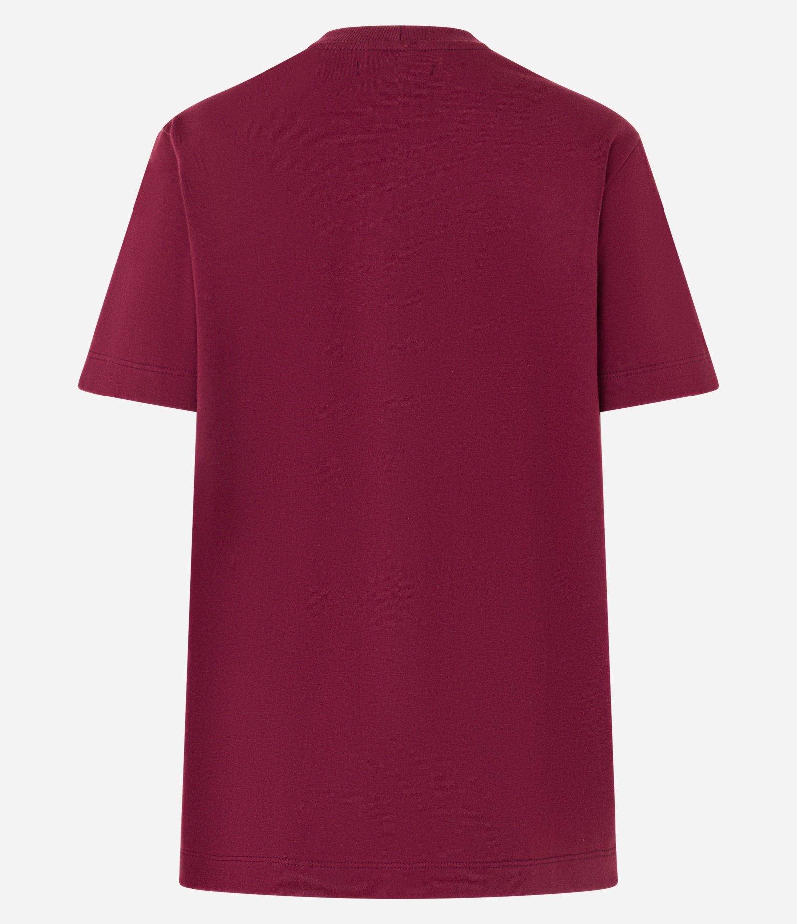 Camiseta em Algodão com Lettering Dress to Impress Vermelho Bordô 6