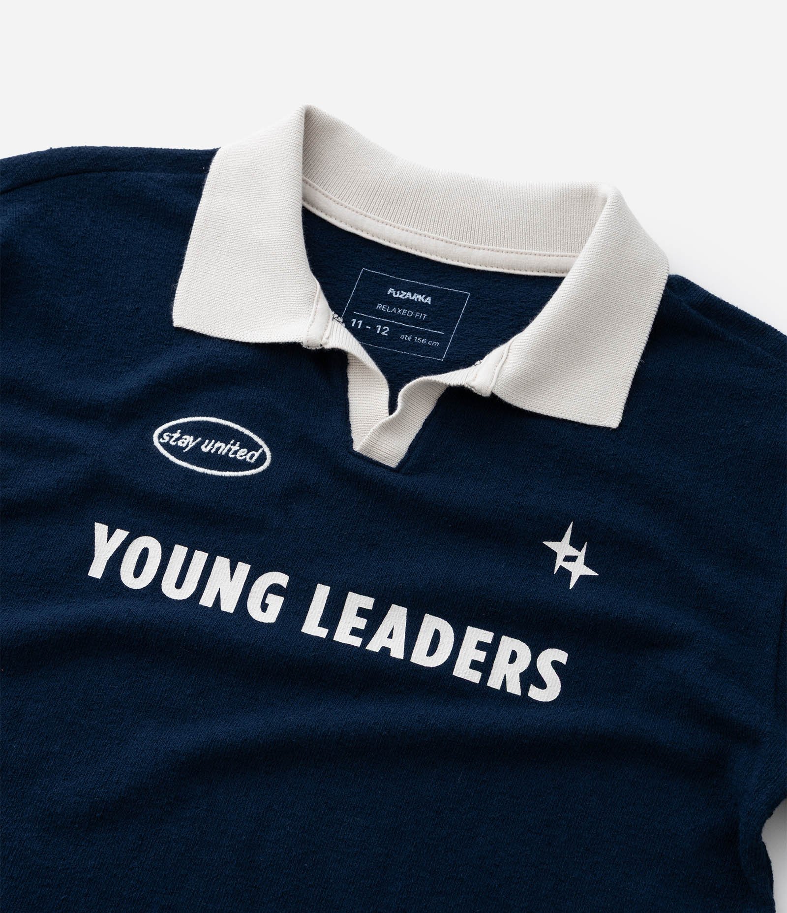 Camiseta Polo Infantil com Lettering - Tam 5 a 14 Anos Azul 6