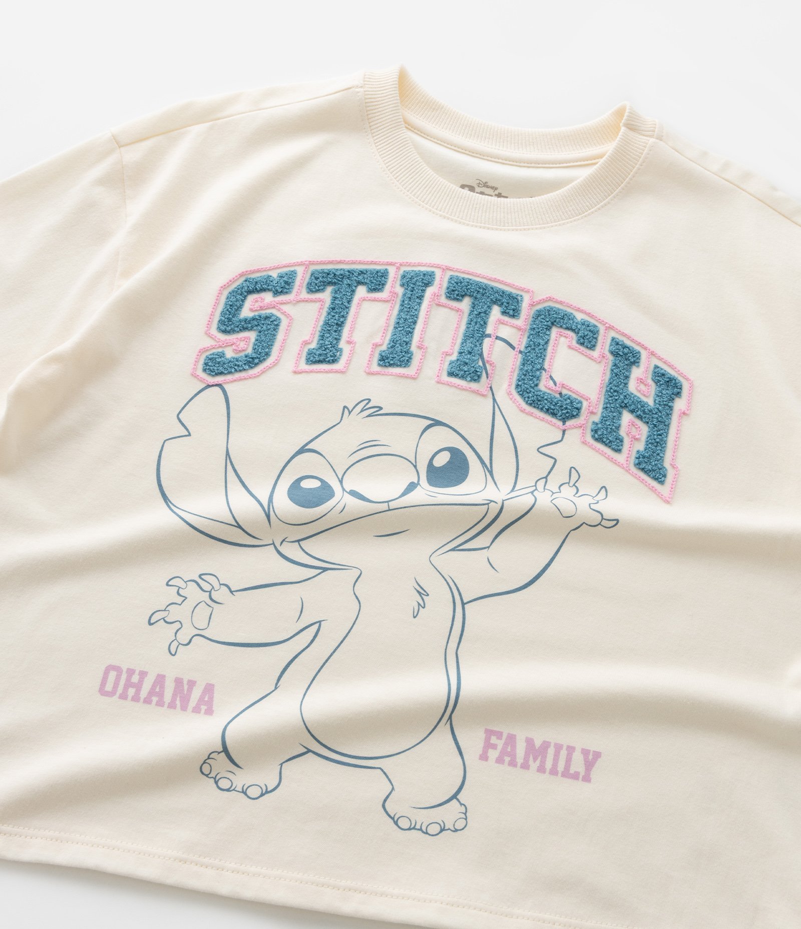 Conjunto Infantil em Algodão com Estampa Stitch - Tam 1 a 6 Anos Bege 10