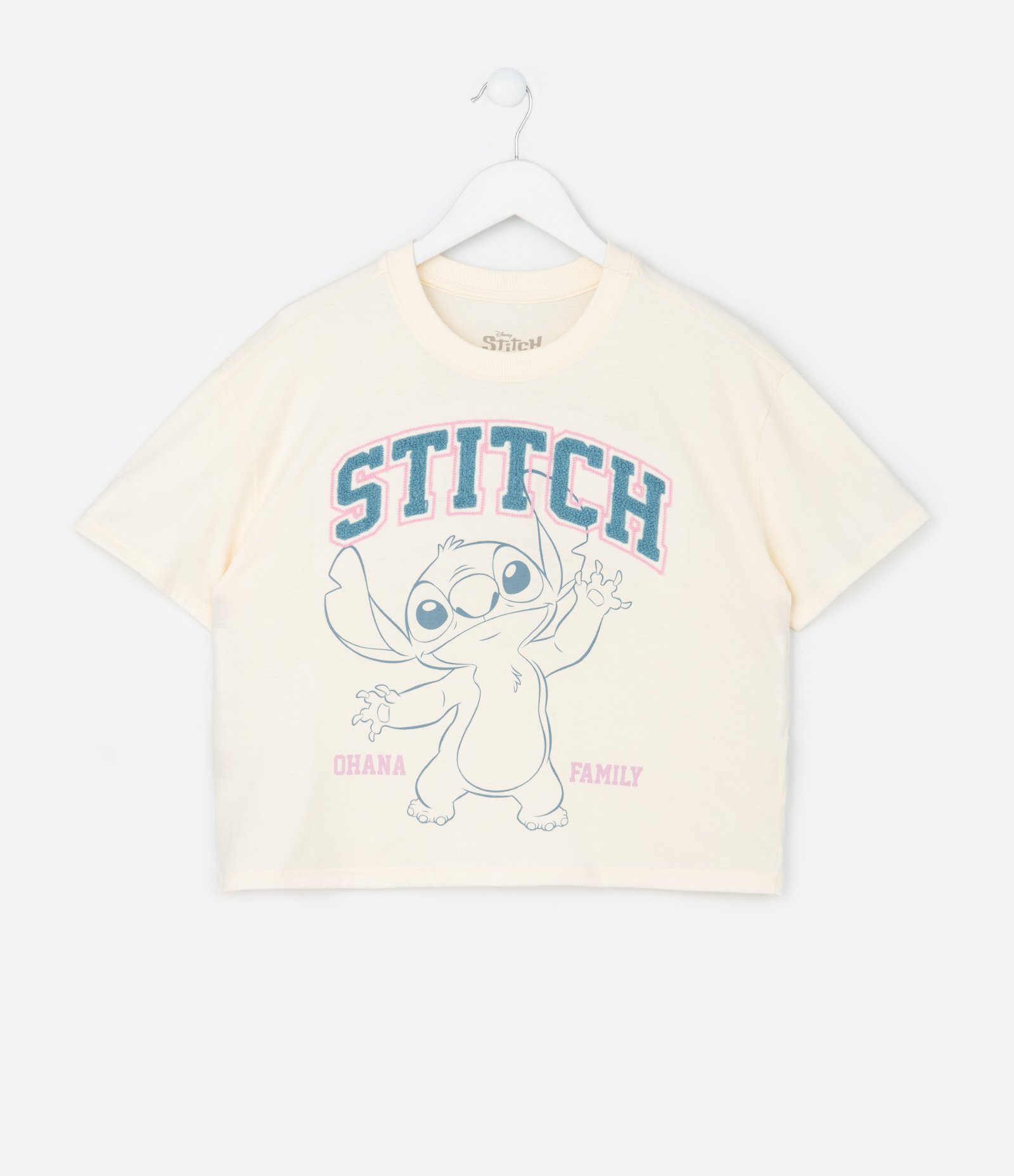 Conjunto Infantil em Algodão com Estampa Stitch - Tam 1 a 6 Anos Bege 2