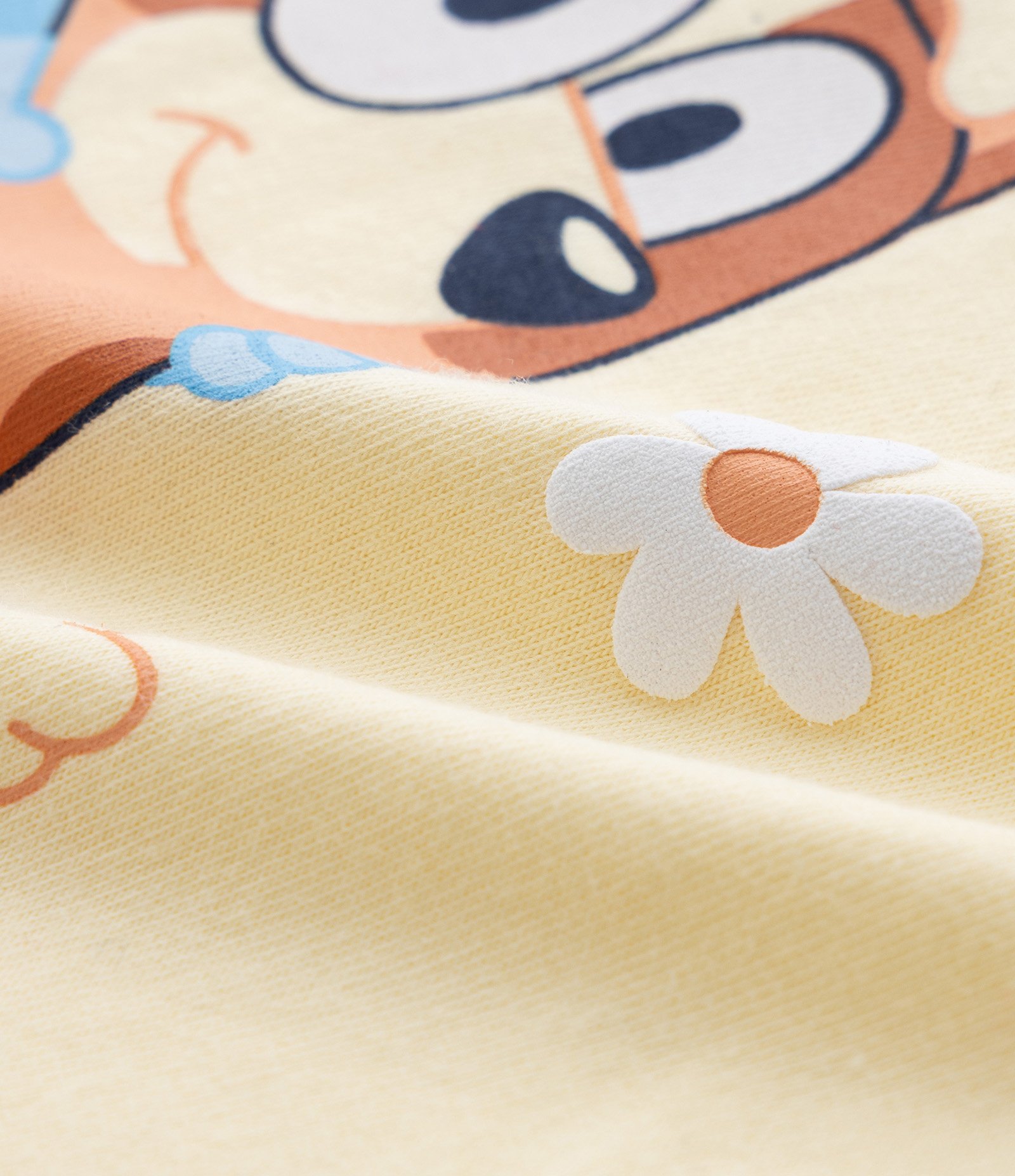 Conjunto Infantil em Algodão com Estampa Bluey - Tam 1 a 6 Anos Amarelo 10