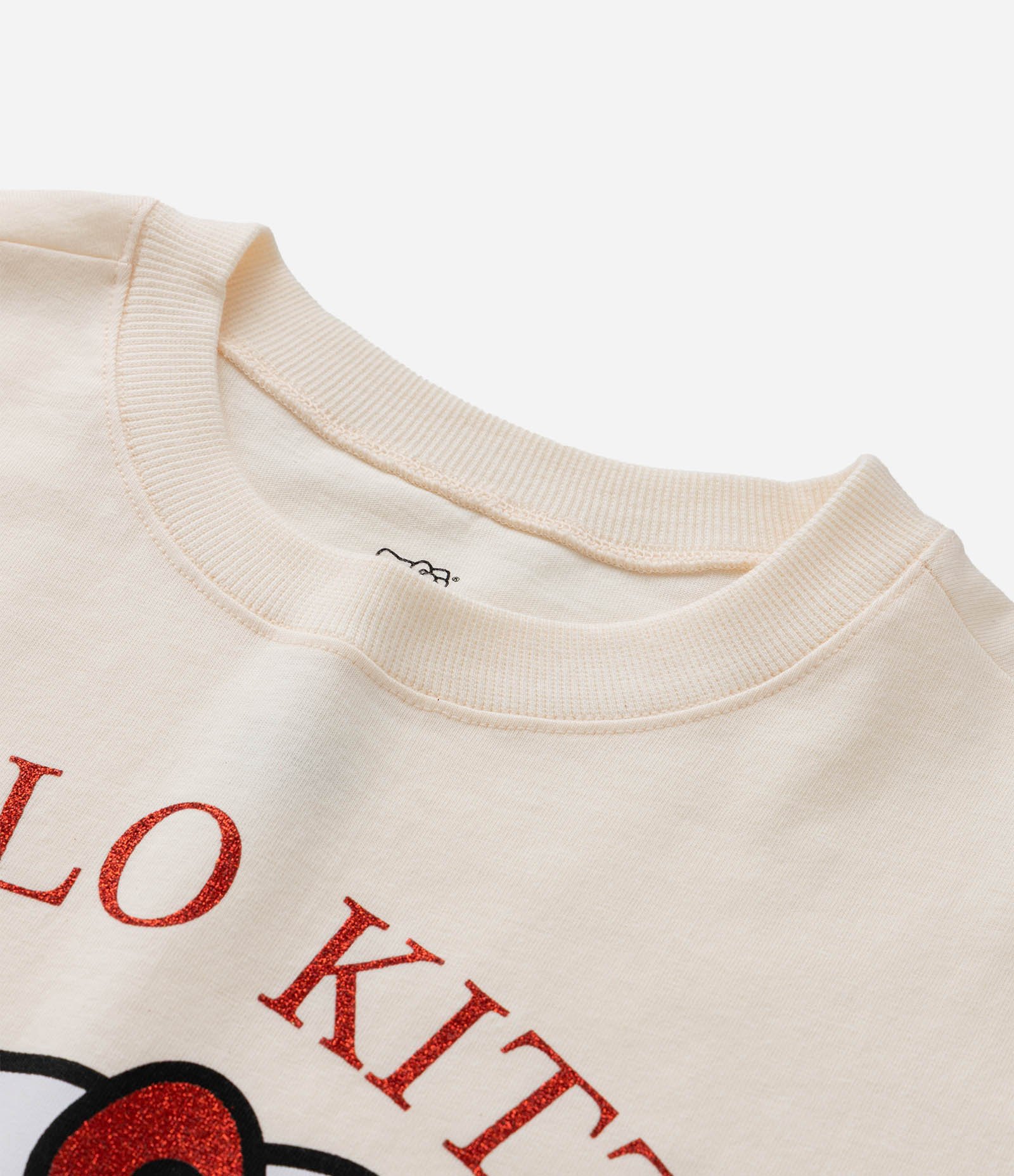 Camiseta Oversizes Infantil com Estampa e Lettering Hello Kitty Tam 5 a 14 Anos Bege 5