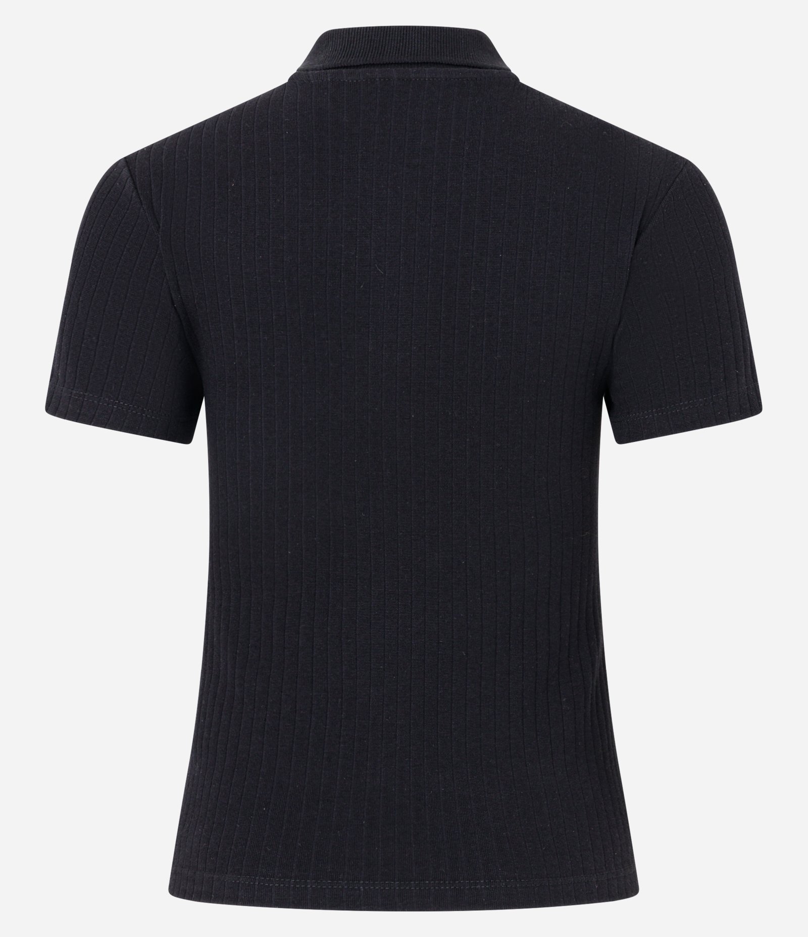 Blusa Canelada em Algodão com Laços Brilhantes Preto 9