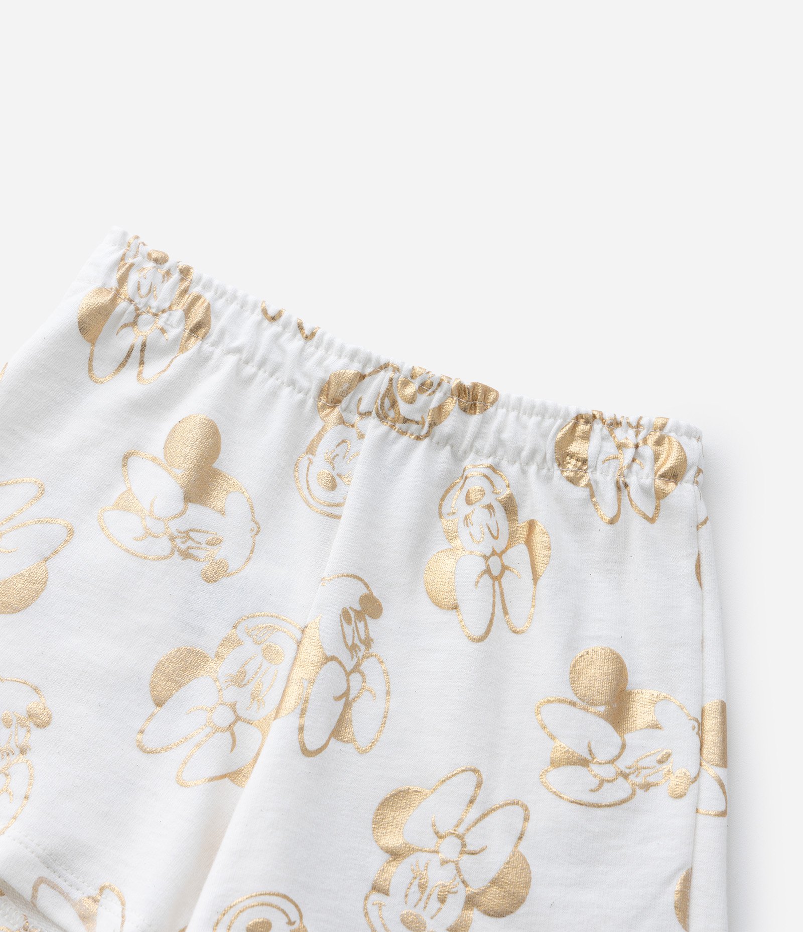 Short Infantil Runner com Estampa Minnie - Tam 1 a 6 Anos Branco 5