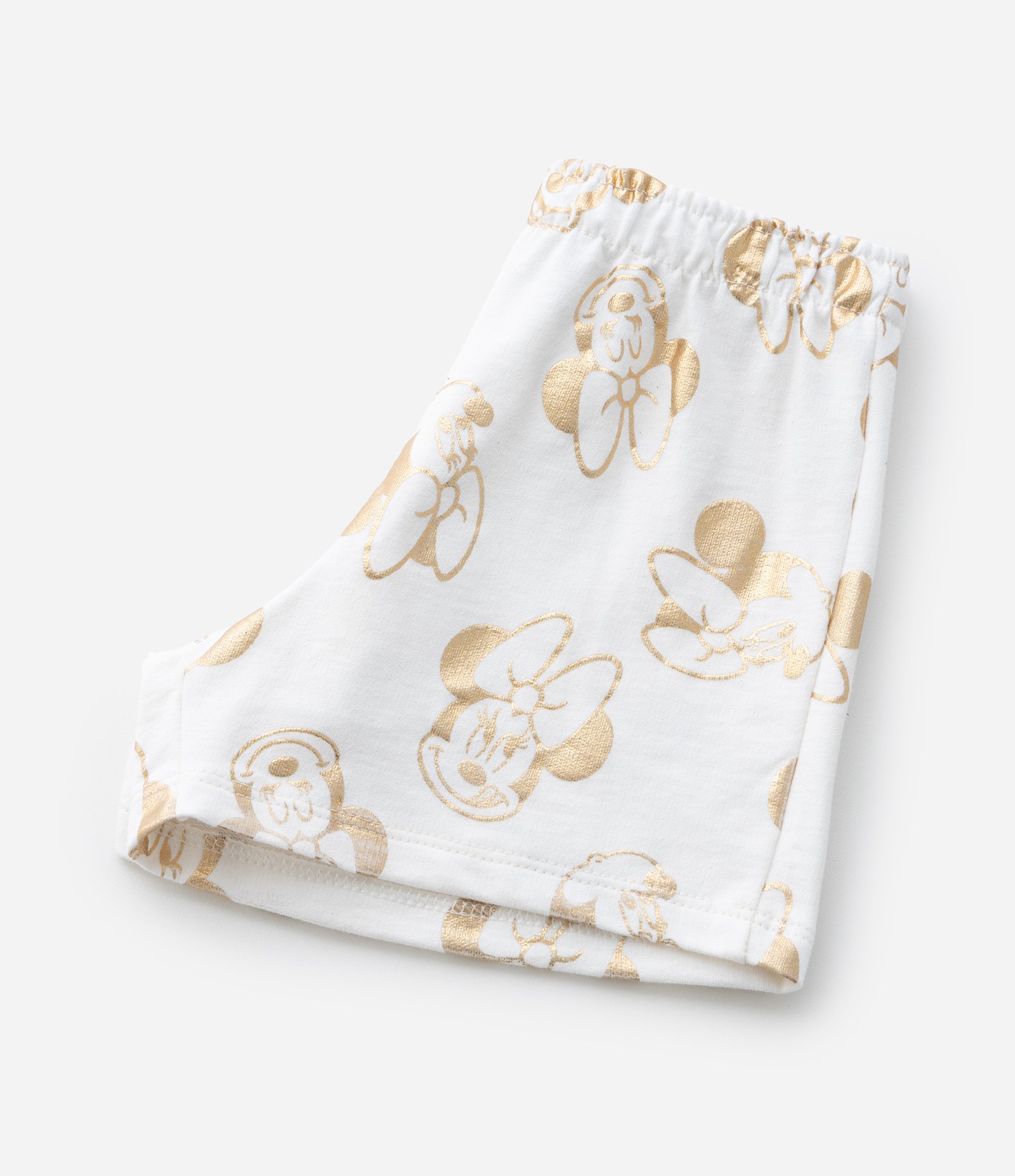 Short Infantil Runner com Estampa Minnie - Tam 1 a 6 Anos Branco 6