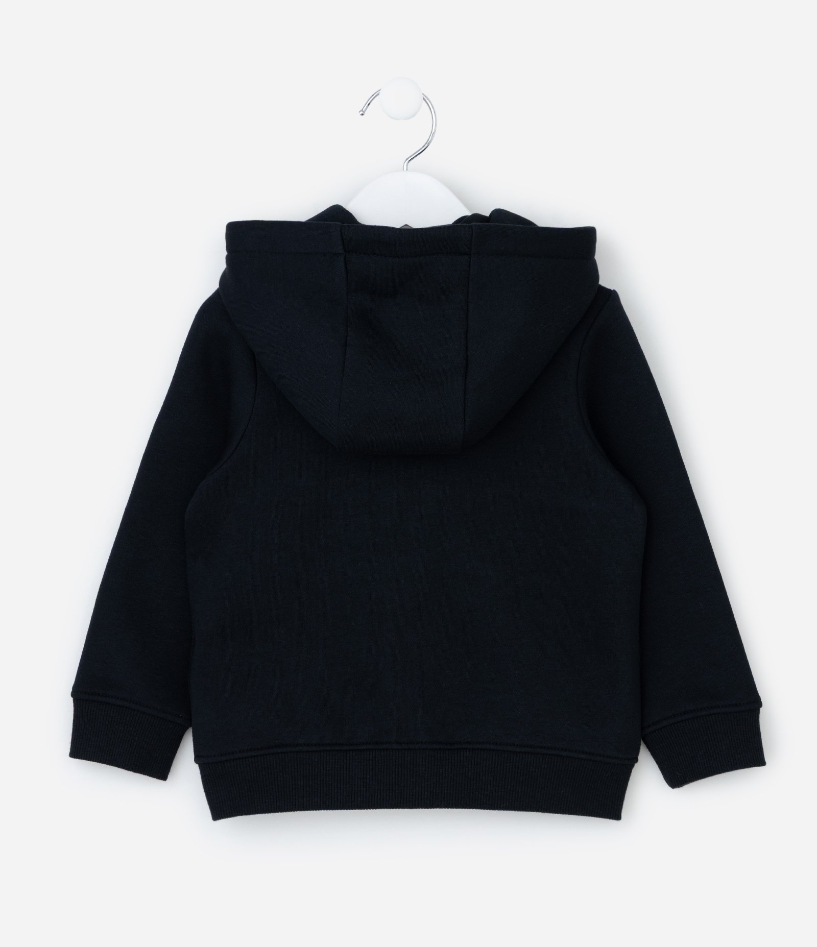 Jaqueta Infantil com Capuz e Bolsos - Tam 1 a 6 Anos Preto 2