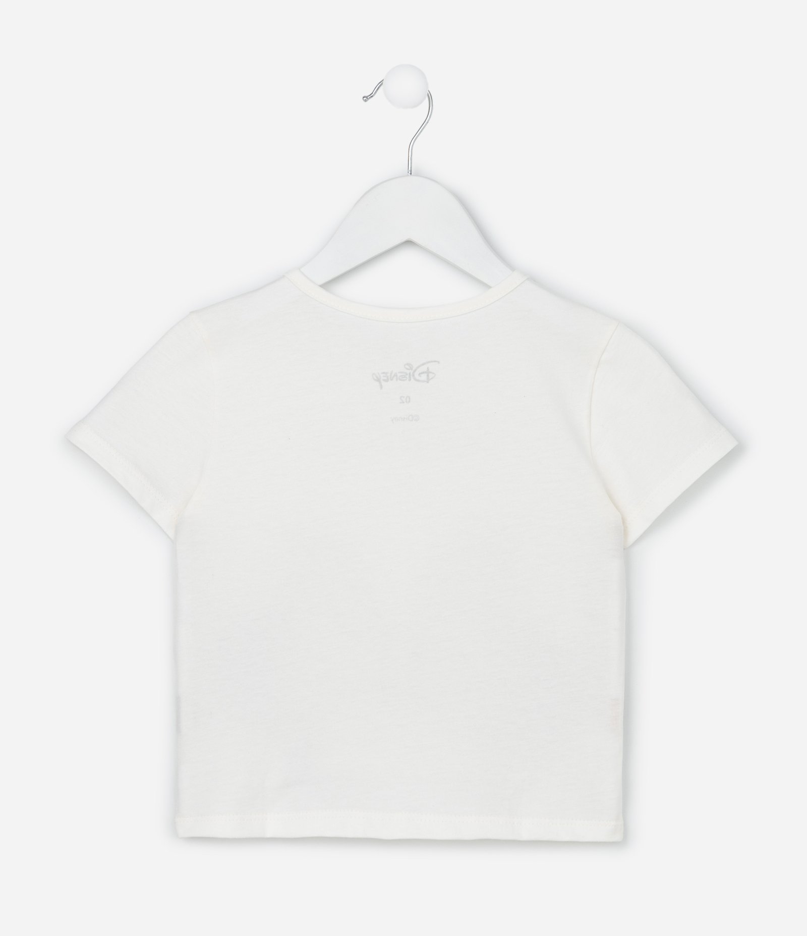 Camiseta Infantil com Estampa Minnie com Laço Brilhante - Tam 1 a 6 Anos Branco 2