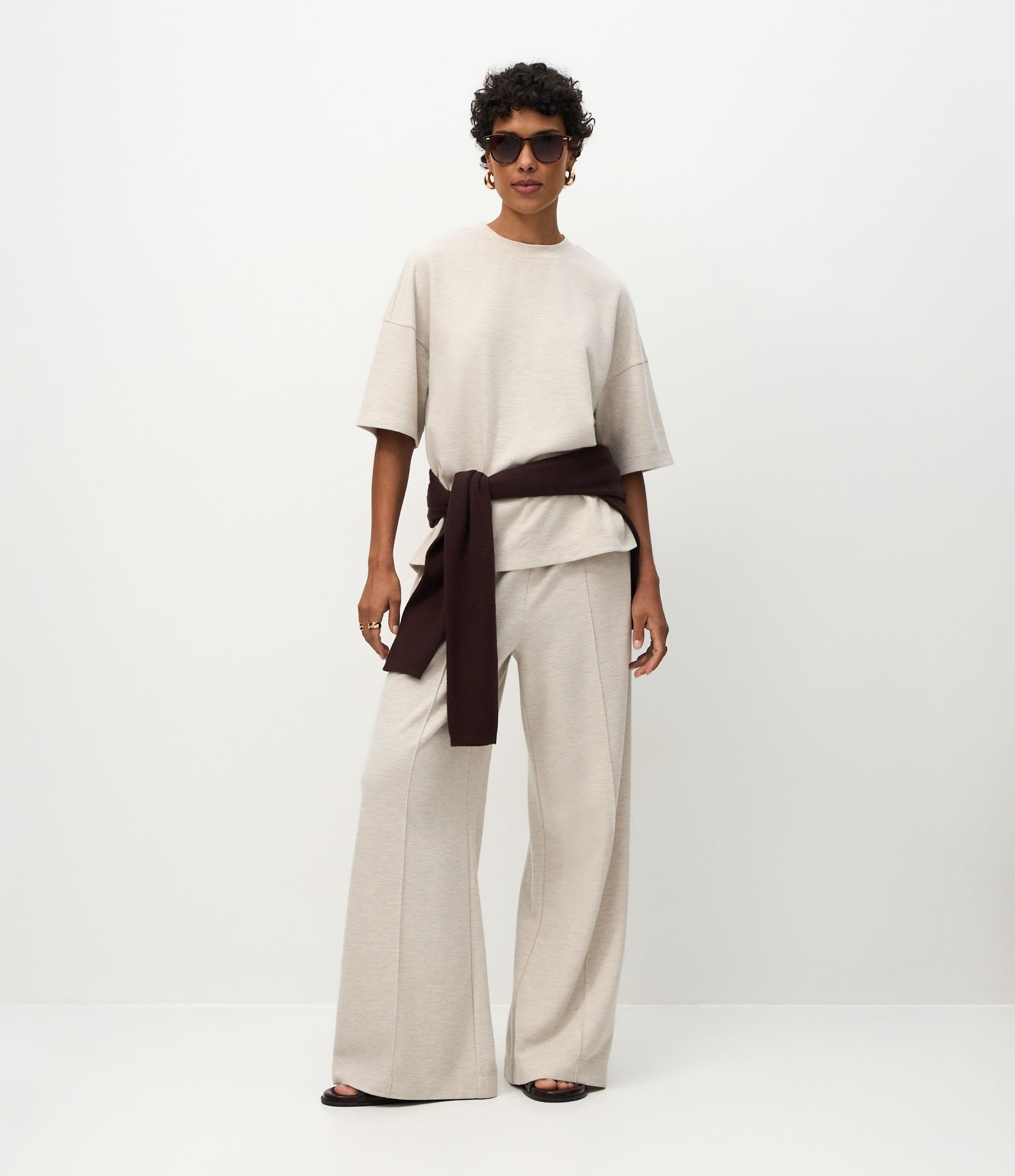 Blusa Moletom Oversized com Manga Curta Off White 2