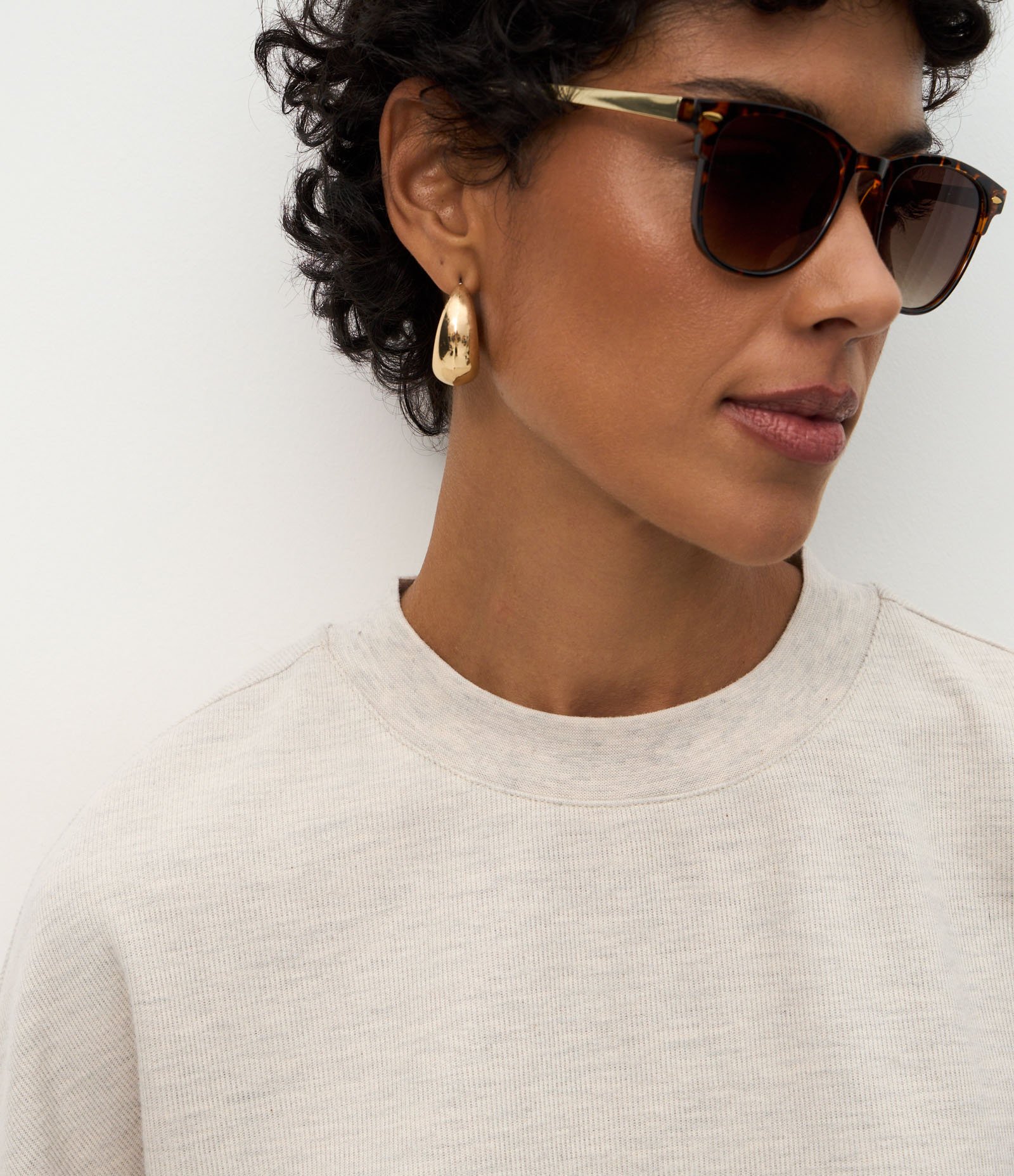 Blusa Moletom Oversized com Manga Curta Off White 3