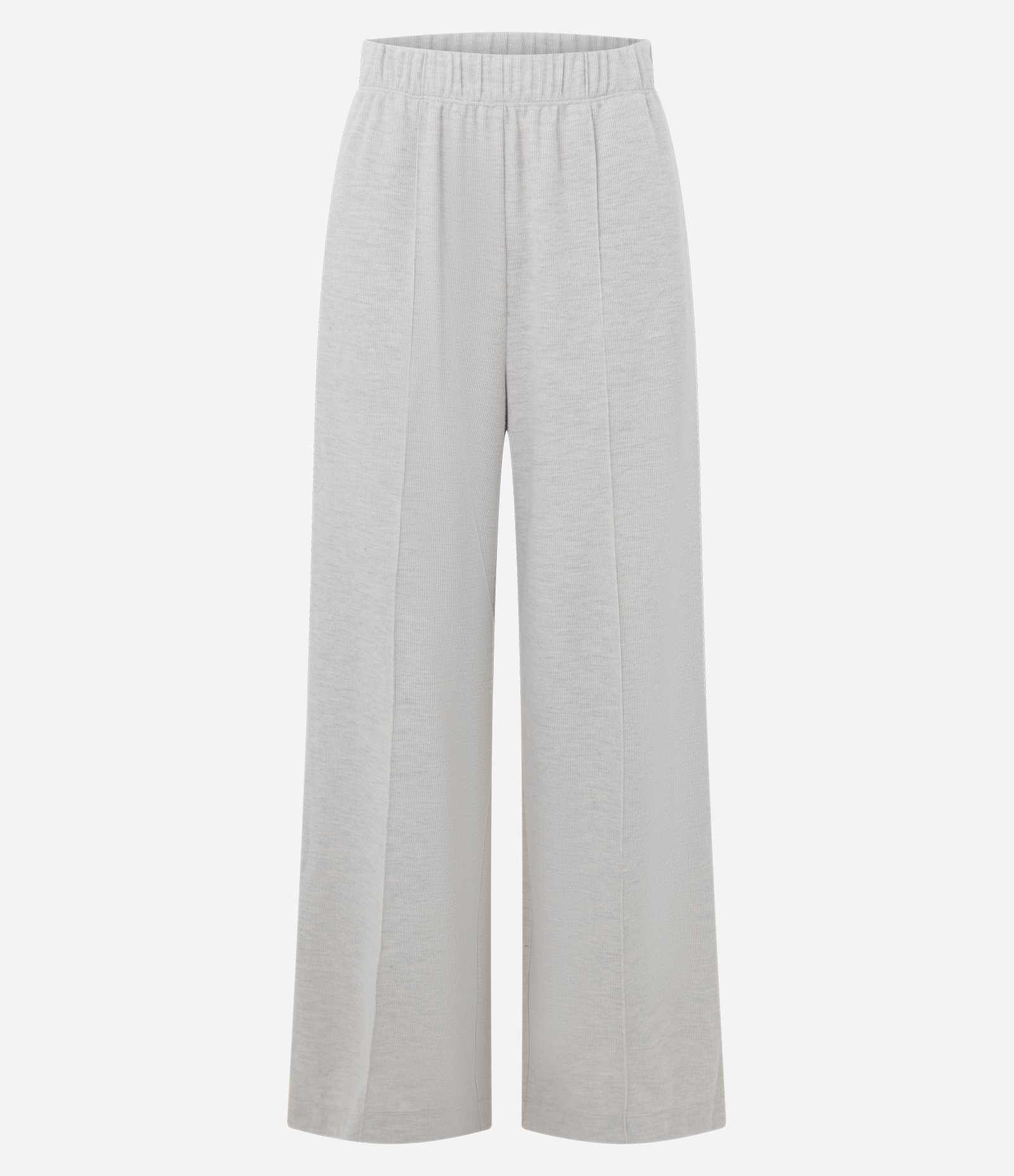 Calça Wide Leg em Moletom Sem Felpa Off White 5