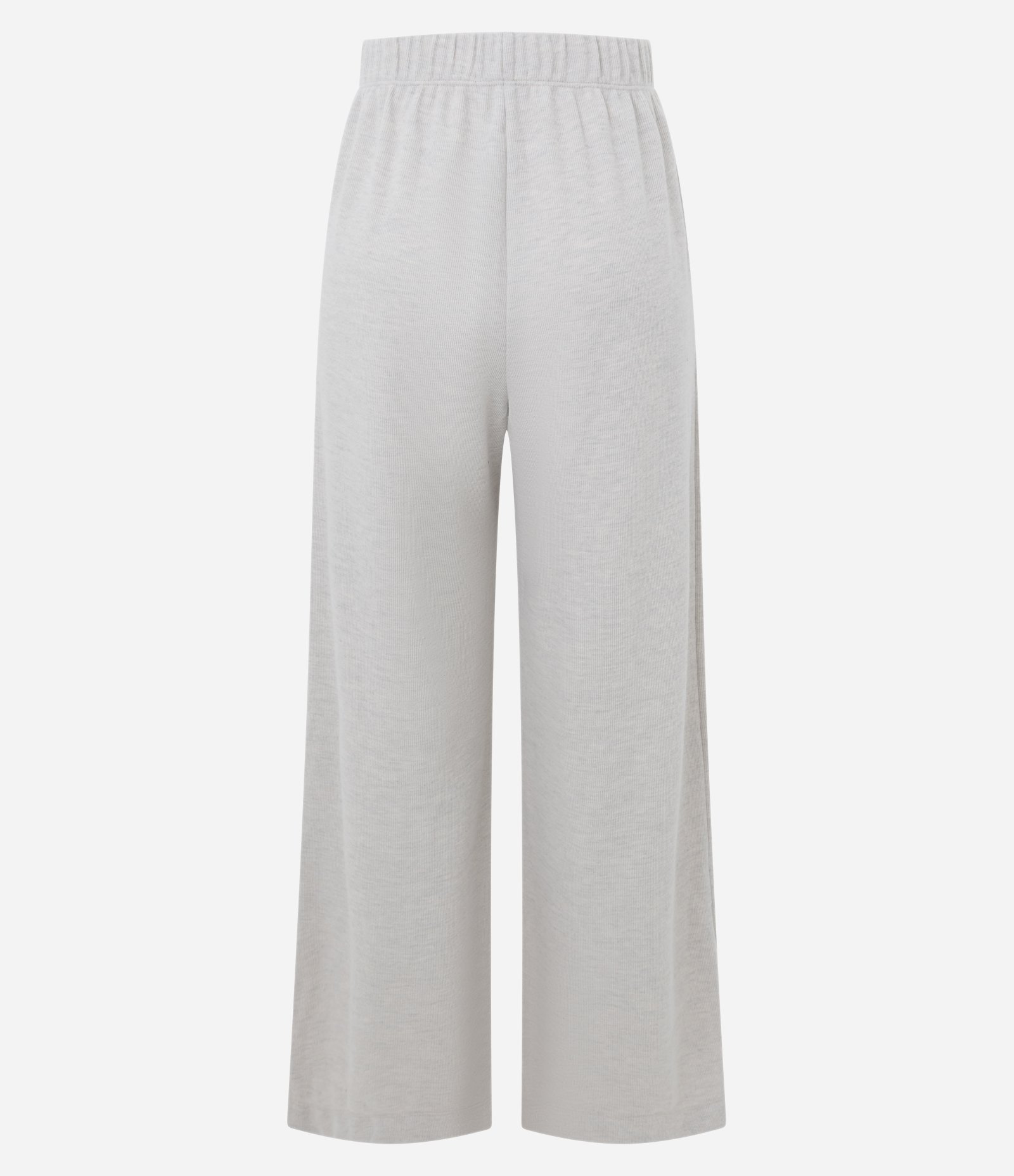 Calça Wide Leg em Moletom Sem Felpa Off White 7