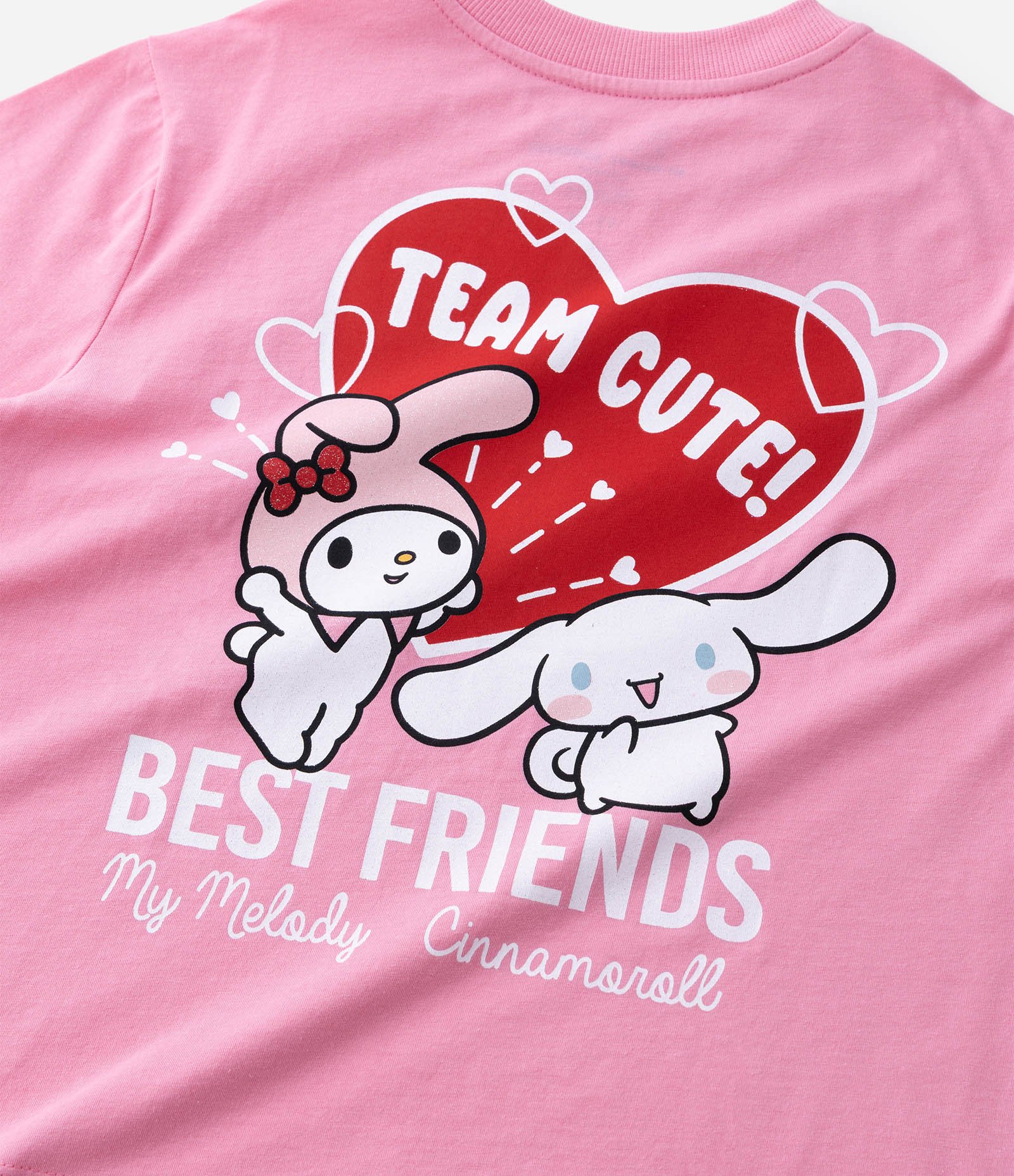 Camiseta Infantil Comfort My Melody e Cinnamoroll - Tam 5 a 14 Anos Rosa 6