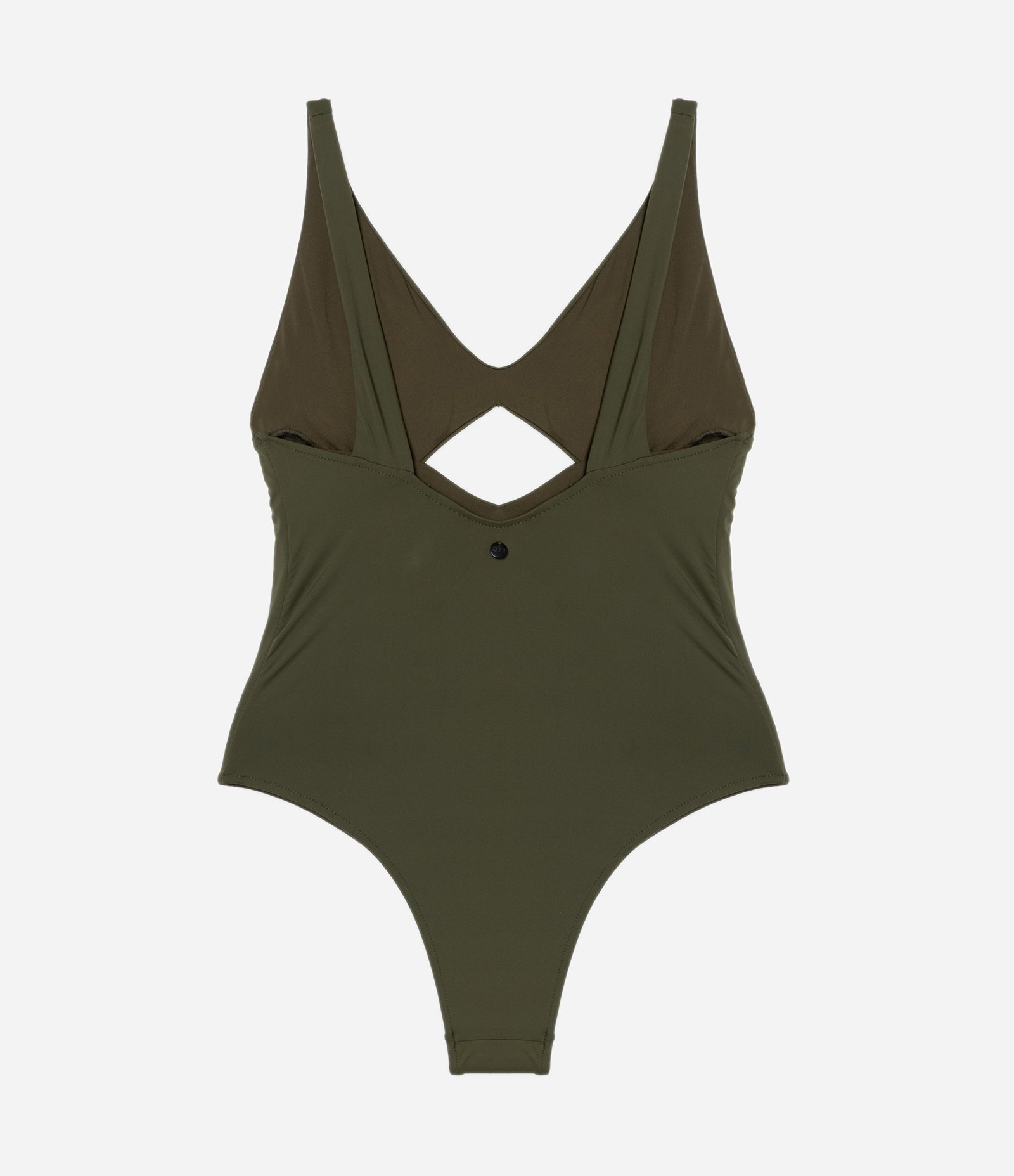 Maiô em Microfibra com Vazado Frontal Verde 5