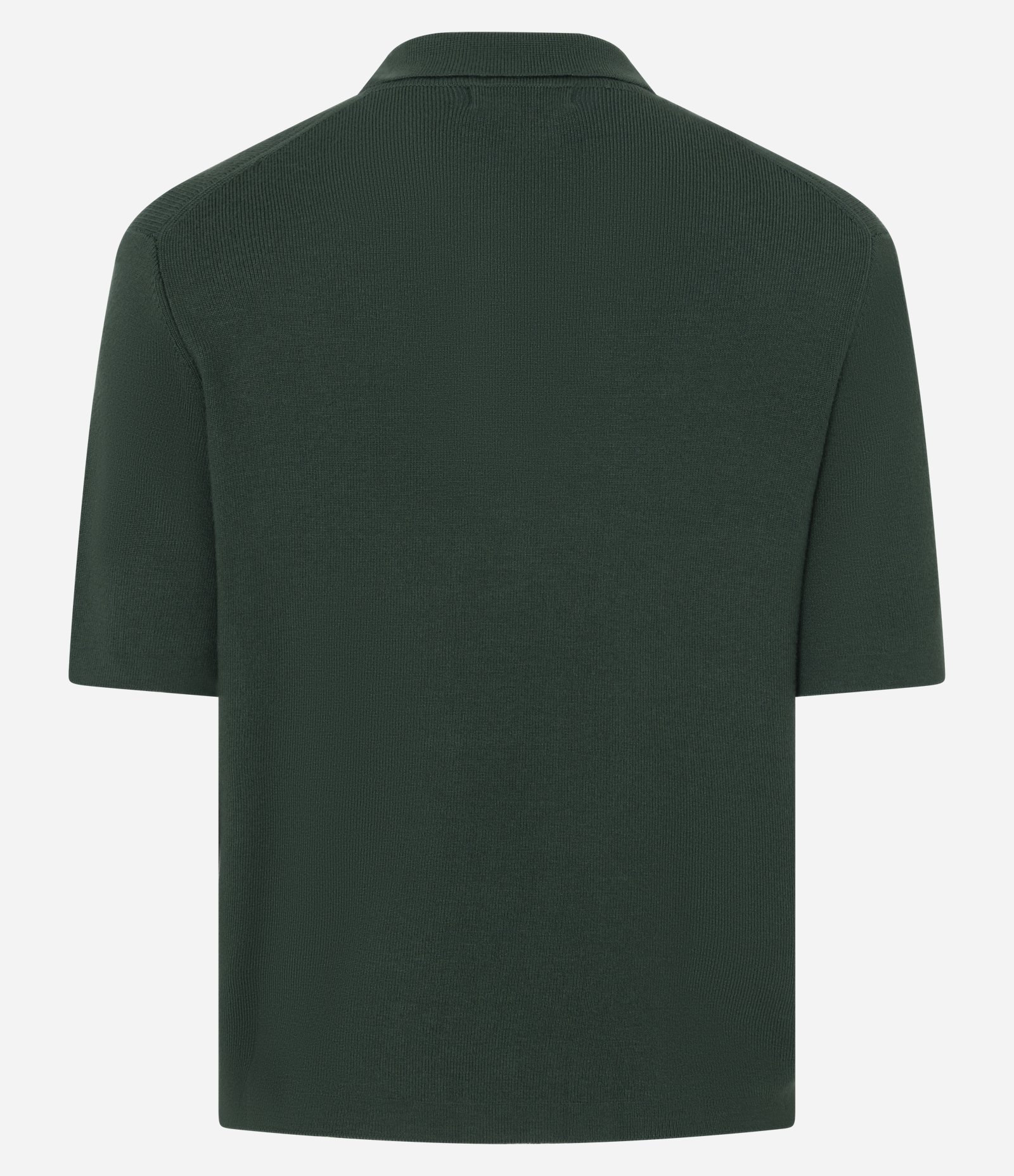 Blusa em Tricô com Manga Curta e Gola Polo Verde 7