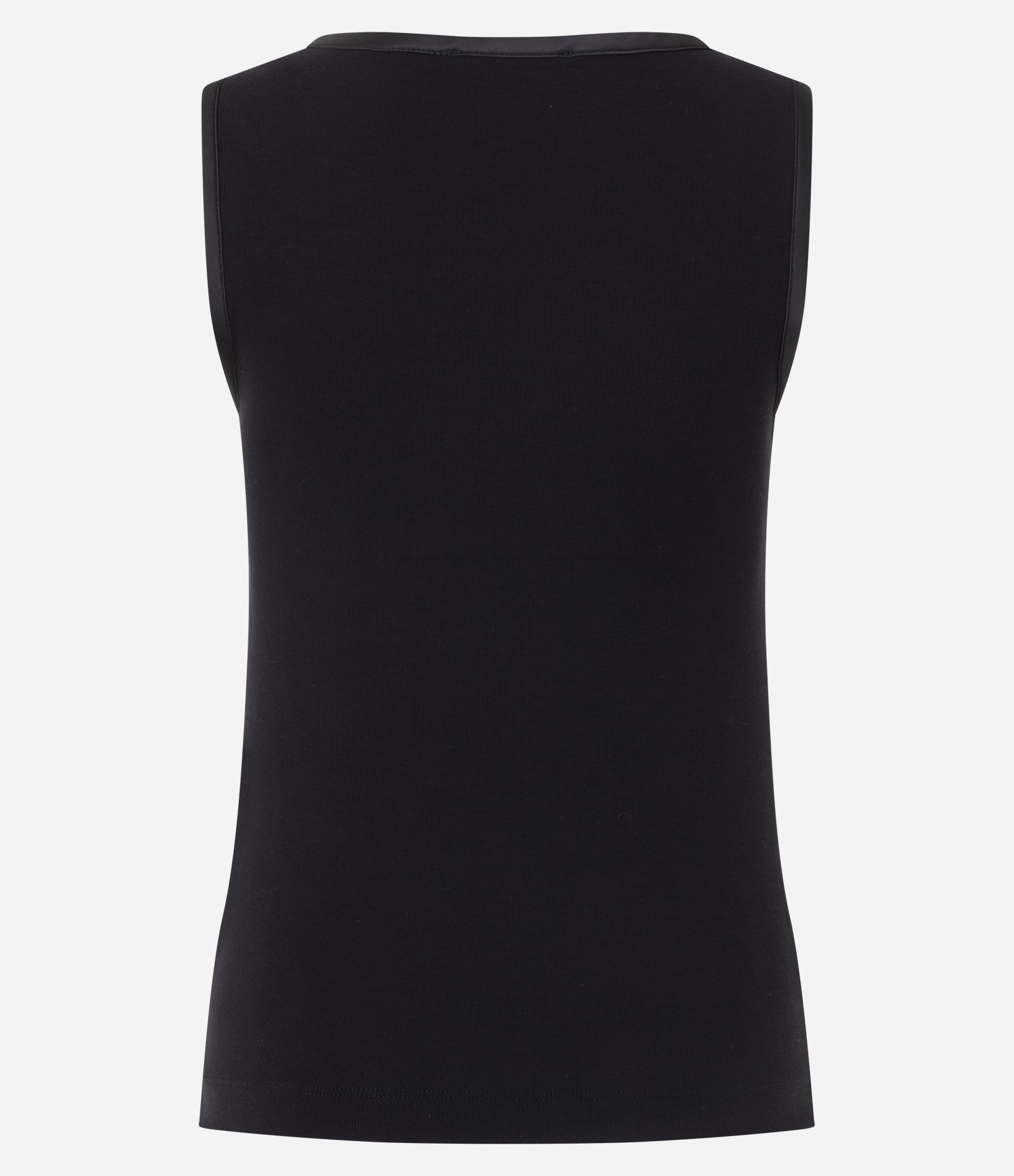 Blusa Básica em Viscose com Gola Redonda Preto 3
