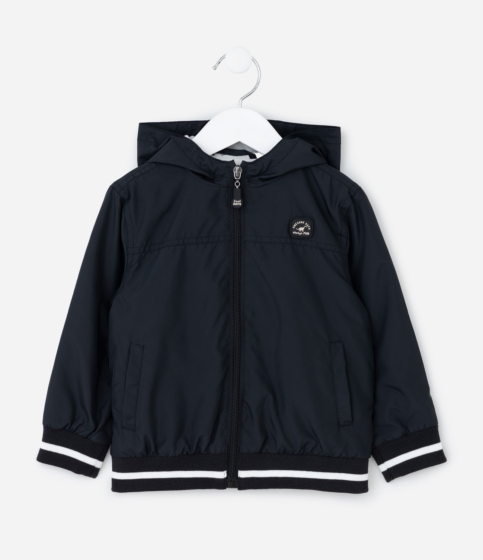 Jaqueta Quebra Vento Infantil em Microfibra - Tam 1 a 5 anos Azul escuro 1