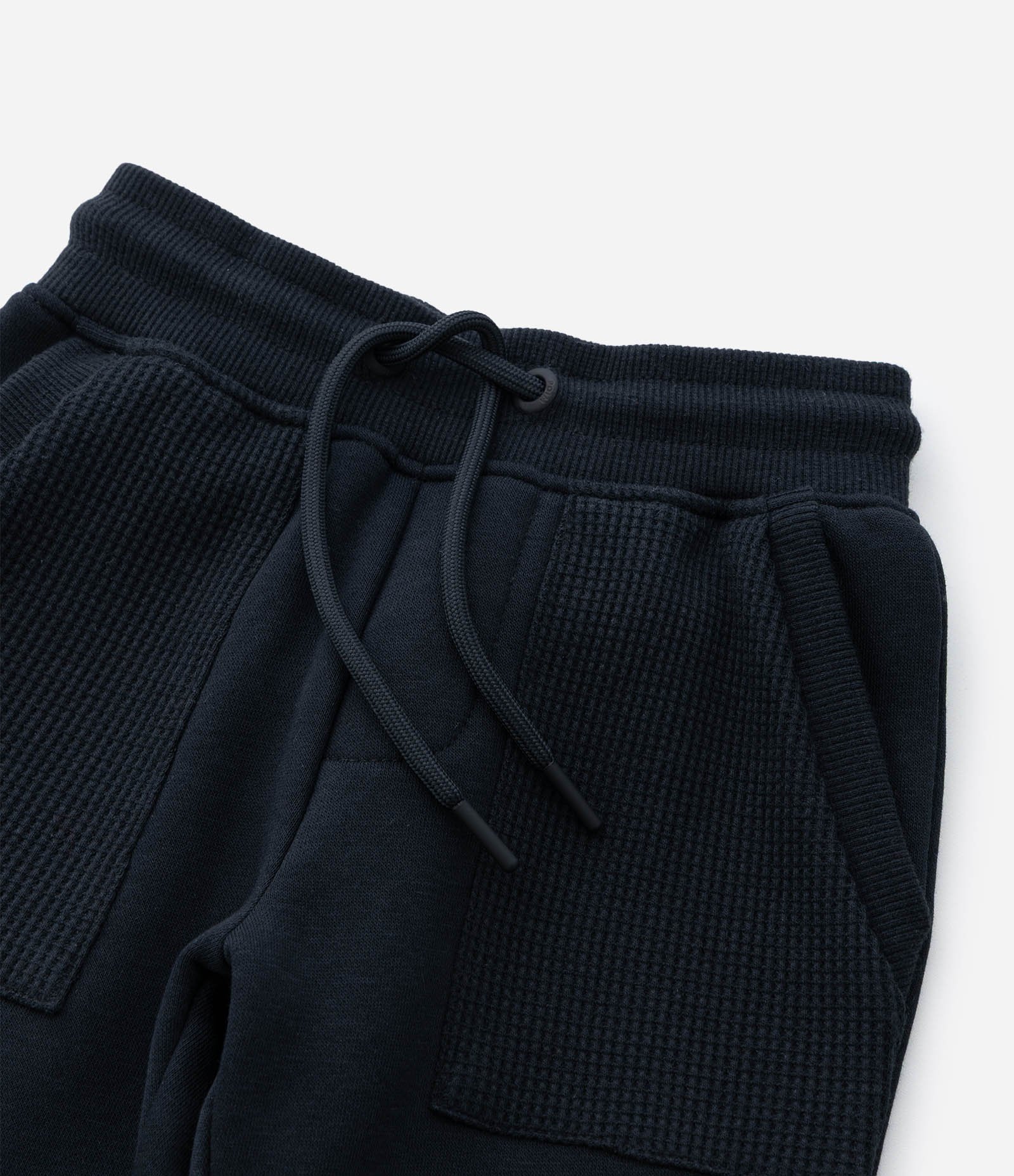 Calça Infantil com Recortes e Texturas - Tam 1 a 6 Anos Preto 8