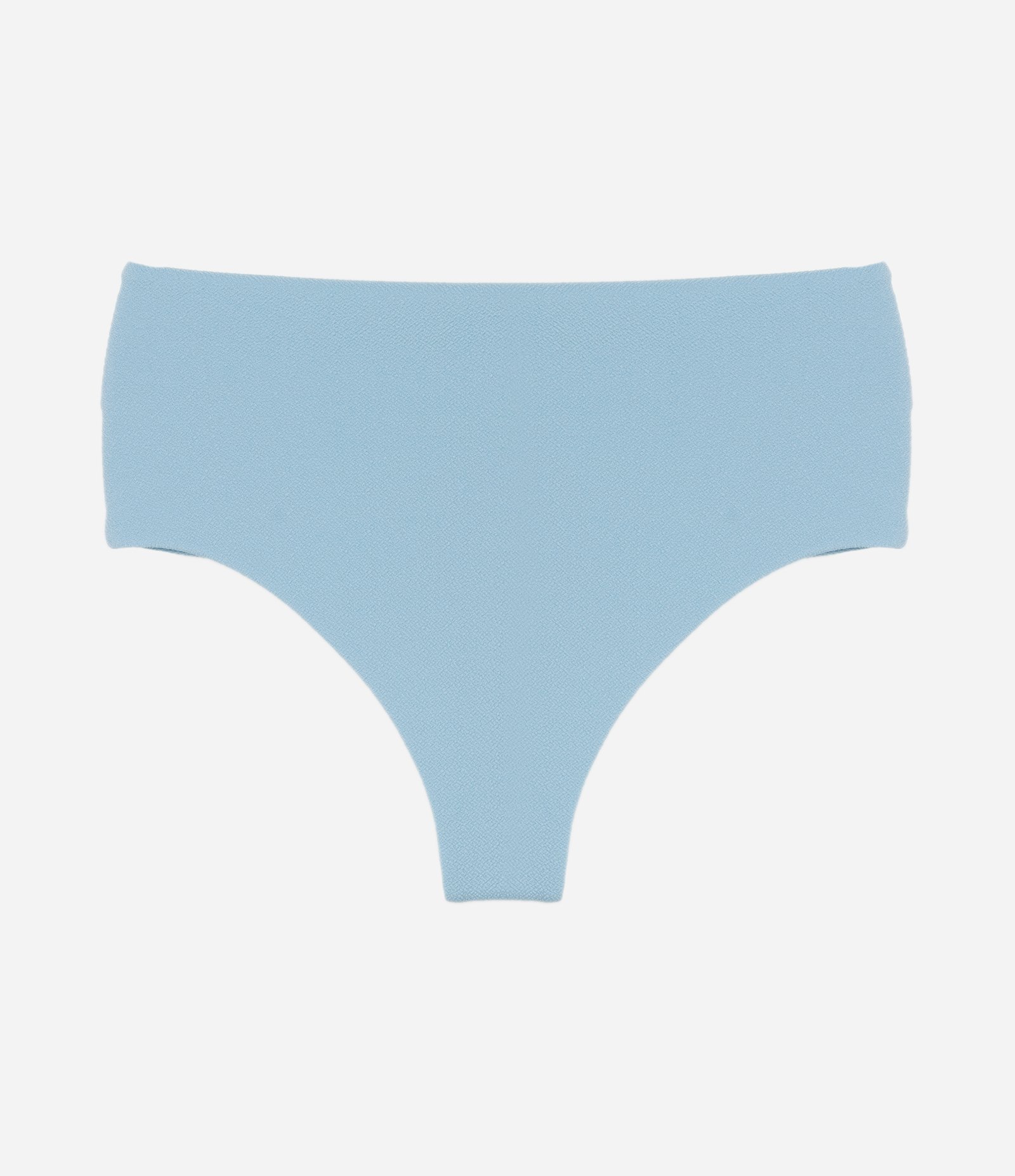 Biquíni Calcinha Hot Pants em Microfibra Texturizada Azul 5