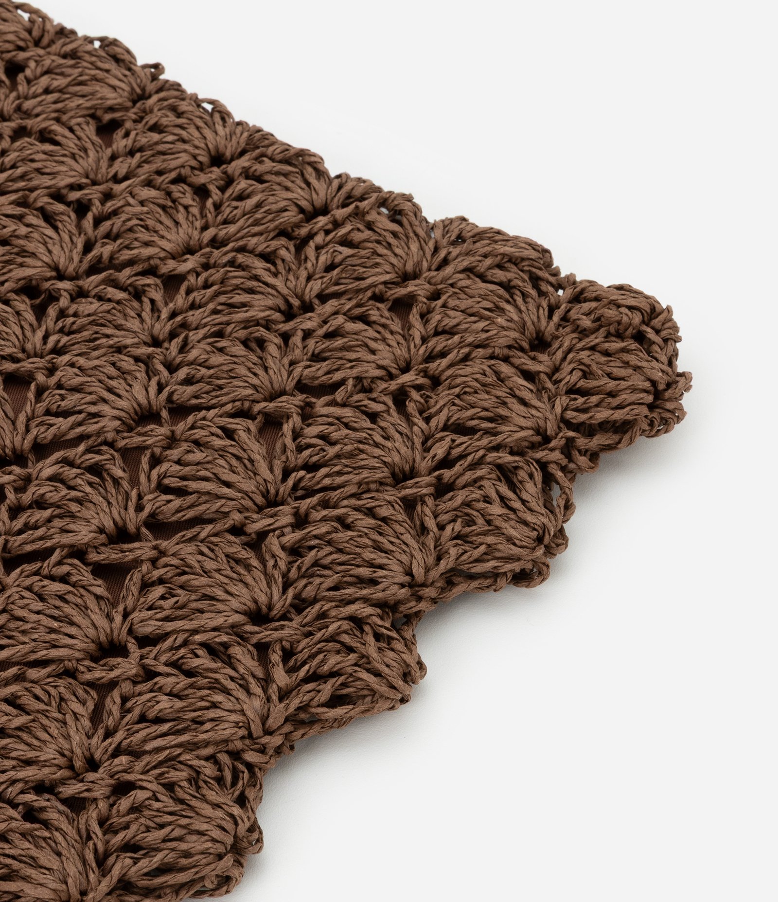 Bolsa de Praia em Palha com Bolinhas de Madeira nas Alças Marrom 6