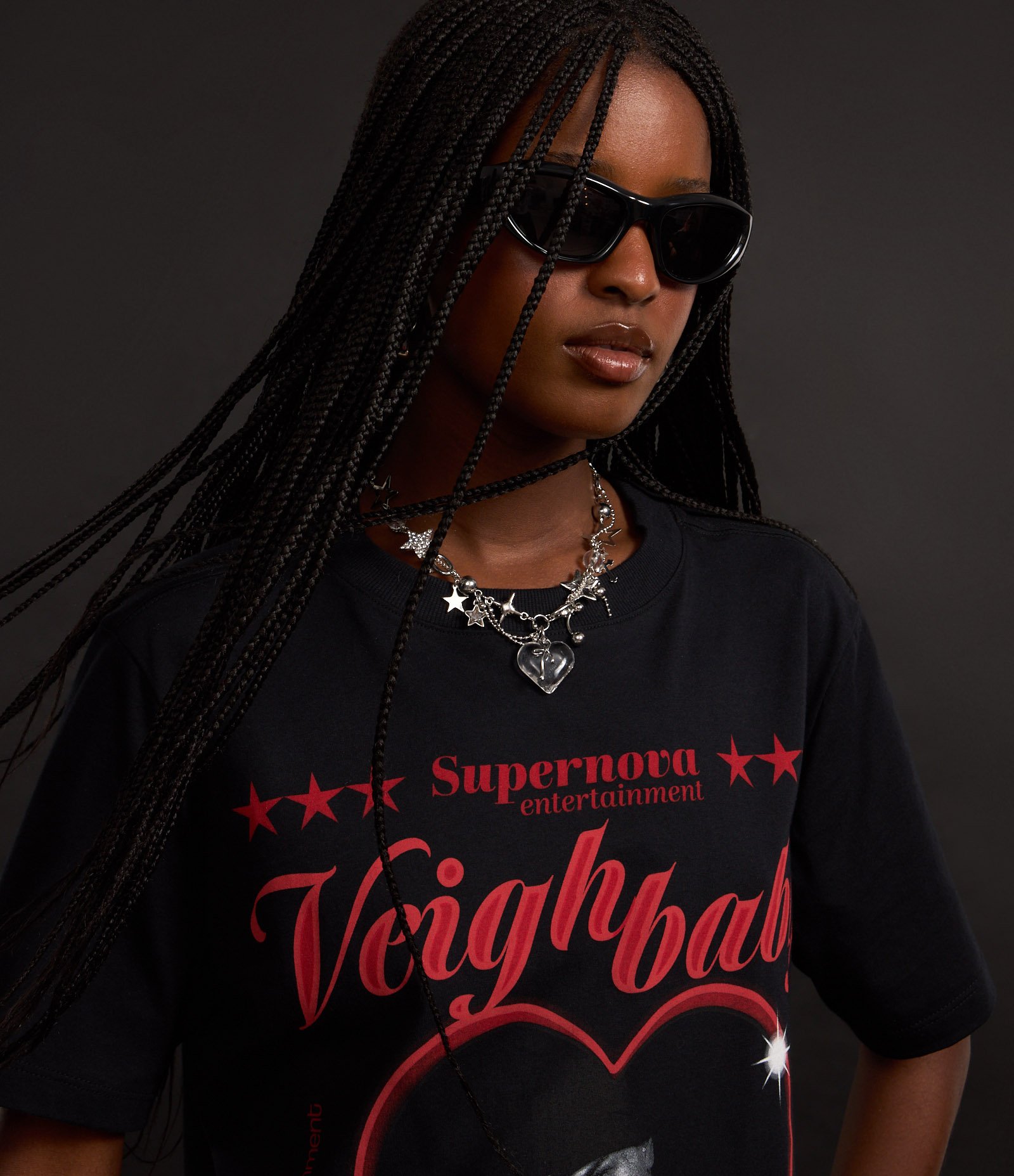 Camiseta em Algodão com Estampa Veigh Baby Preto 6