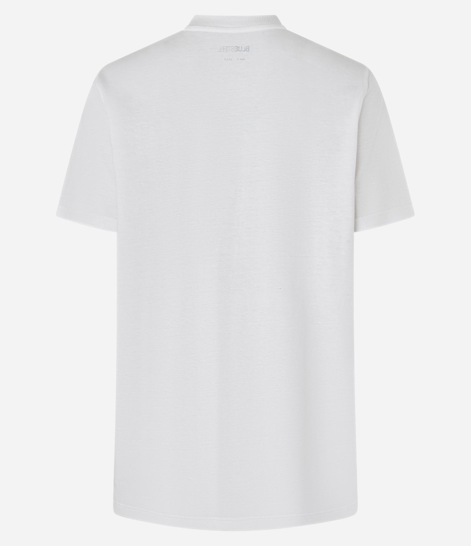 Camiseta Alongada em Algodão com Estampa Racing Branco 5