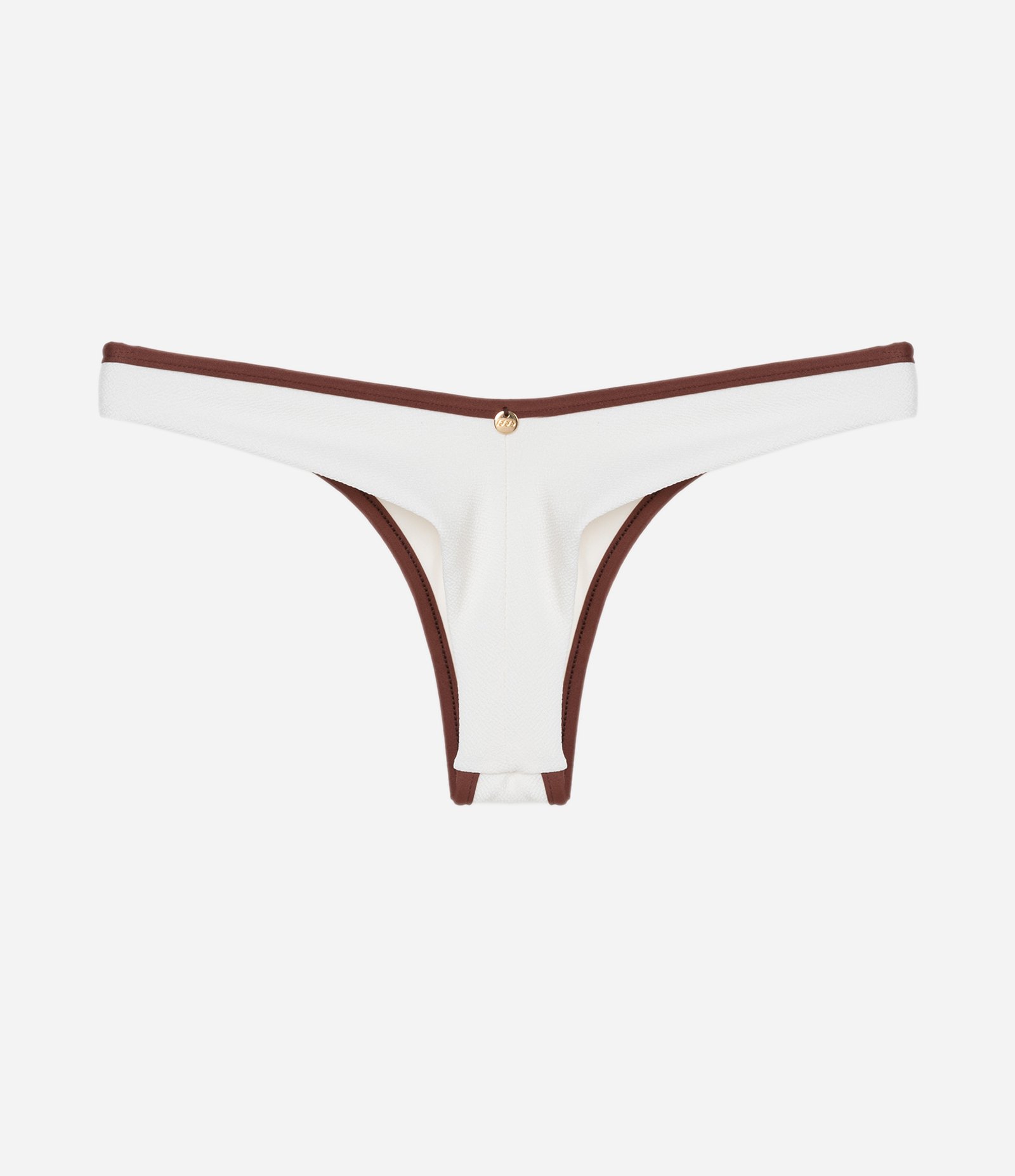 Biquíni Calcinha Asa Delta em Microfibra com Viés Contrastante Branco 6