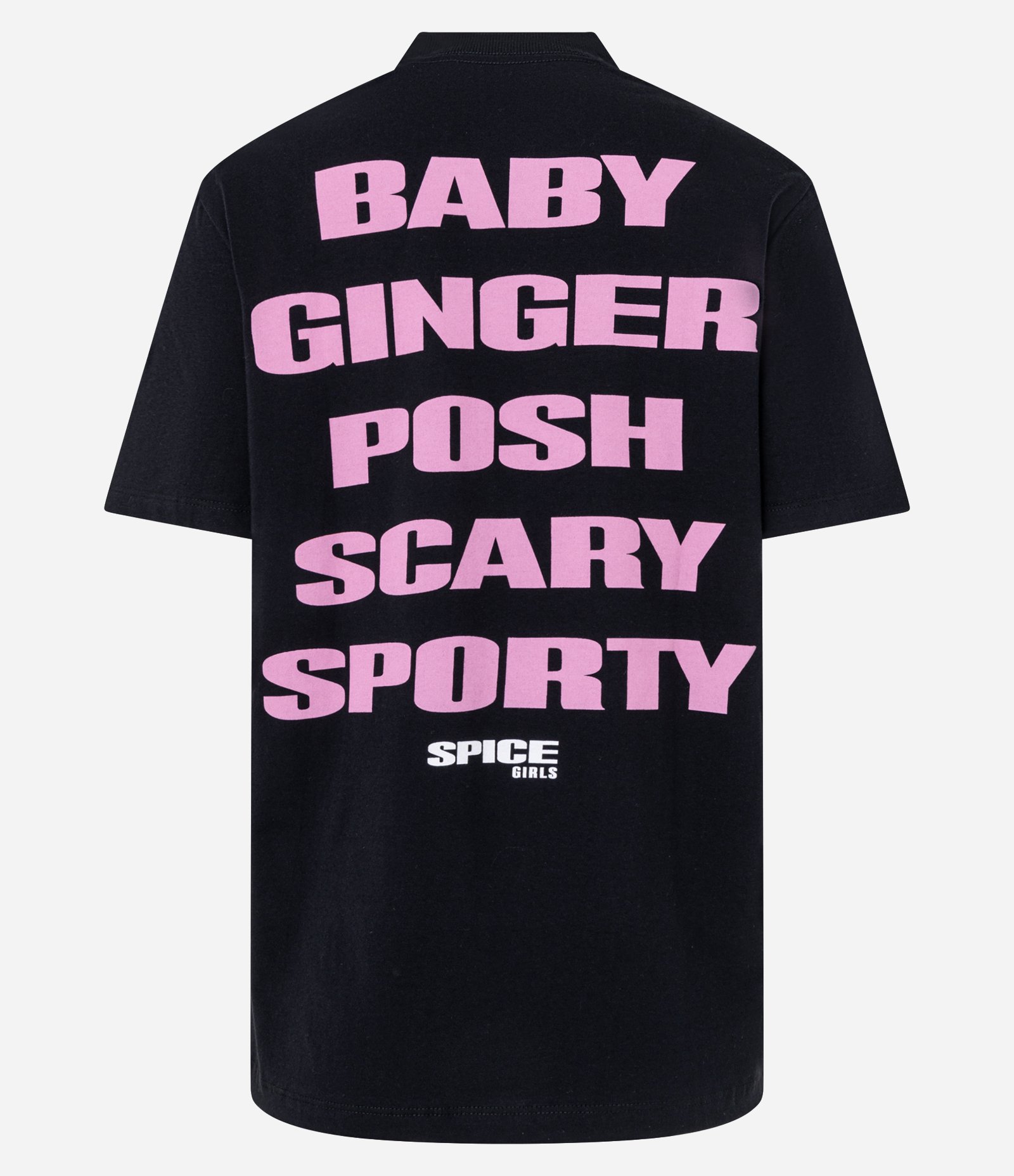 Camiseta em Algodão com Estampa Frente e Costas Spice Girls Preto 7