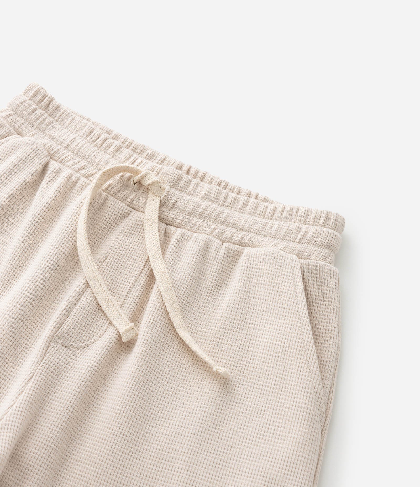 Bermuda Infantil com Textura Waffle - Tam 5 a 14 Anos Bege 6