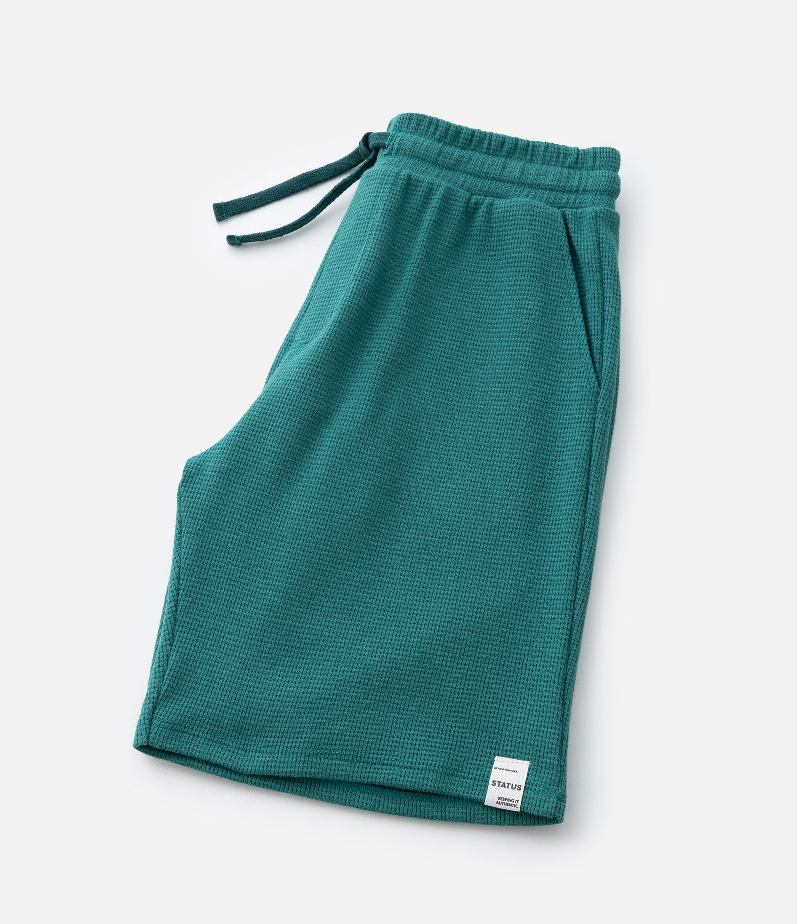 Bermuda Infantil com Textura Waffle - Tam 5 a 14 Anos Verde 6