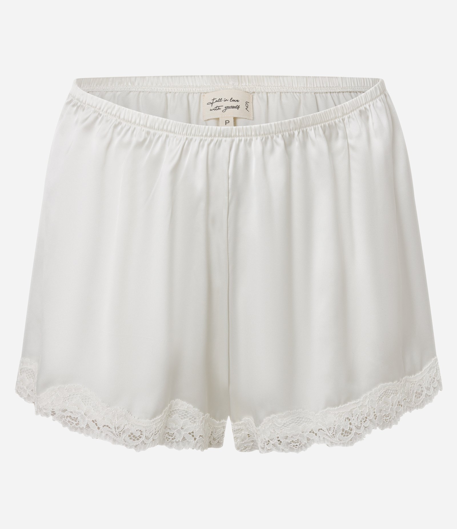 Pijama Short Doll Alcinha em Cetim com Rendinha e Botões Branco 7