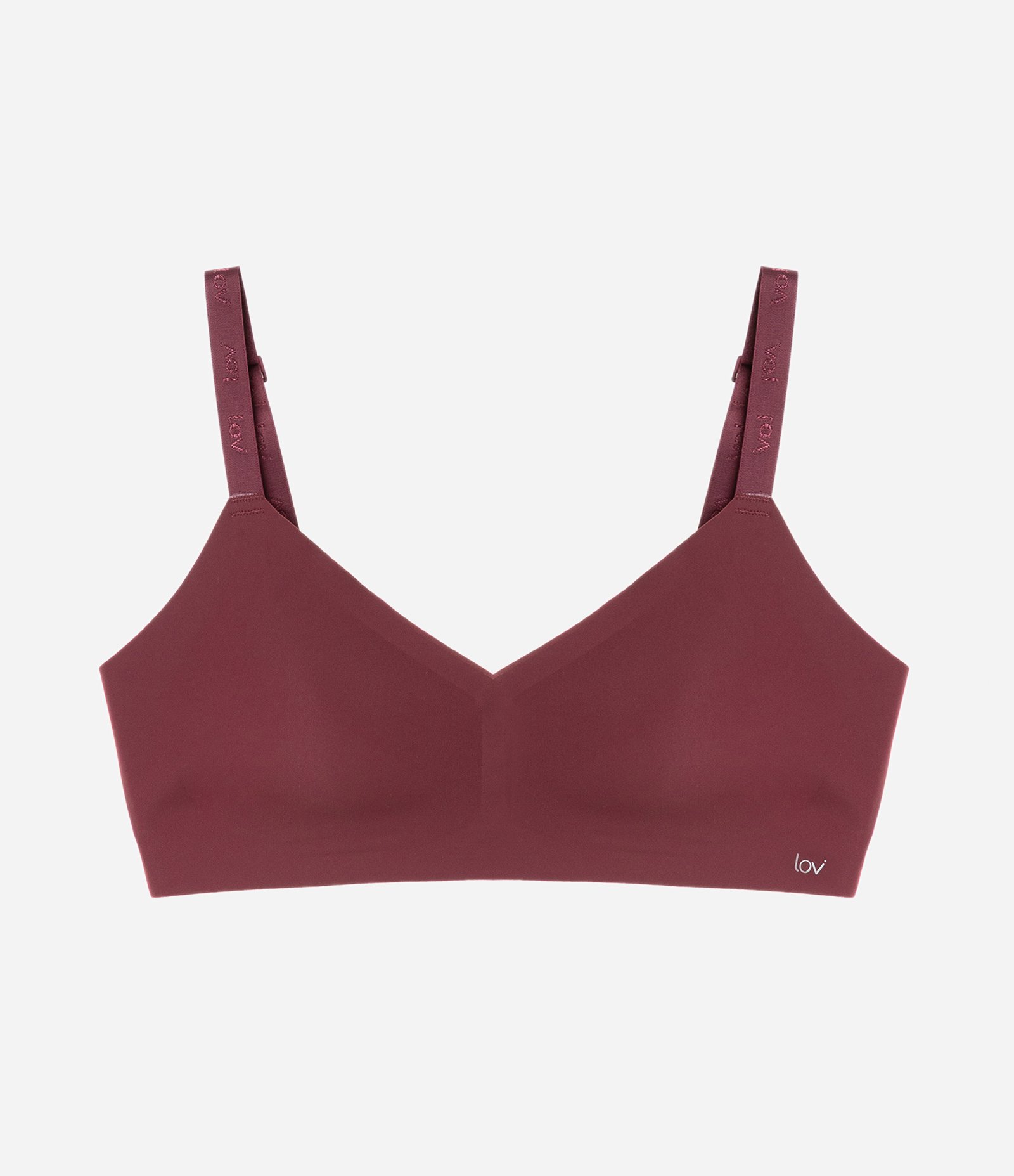 Sutiã Top com Bojo Removível em Microfibra Vinho 4