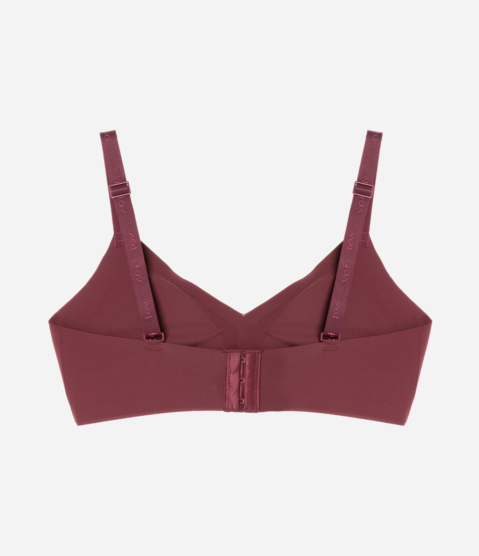 Sutiã Top com Bojo Removível em Microfibra Vinho 5