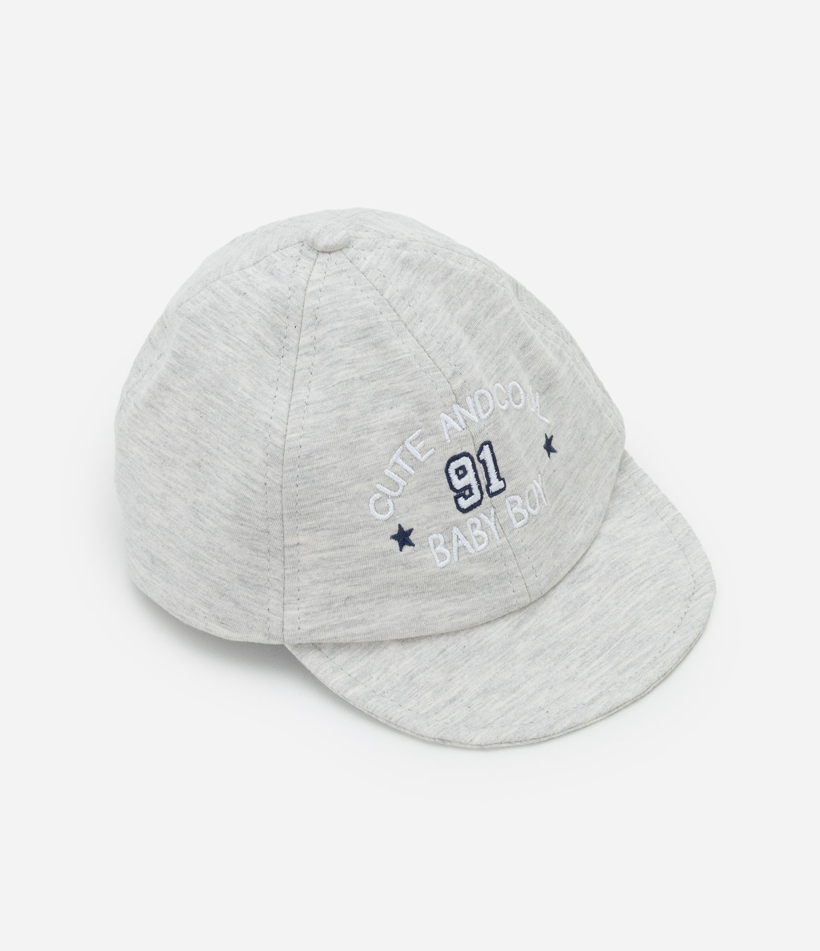 Boné Infantil com Lettering Baby Boy - Tam 0 a 12 meses Cinza 1