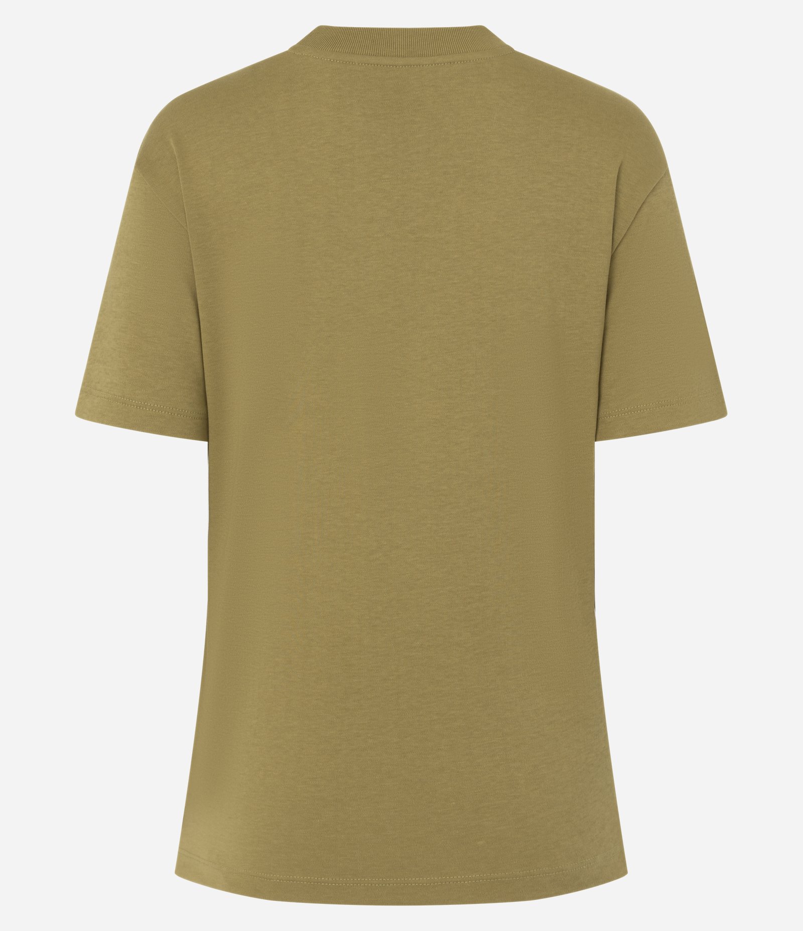 Blusa em Algodão Peruano Interlock com Gola Redonda Verde 2