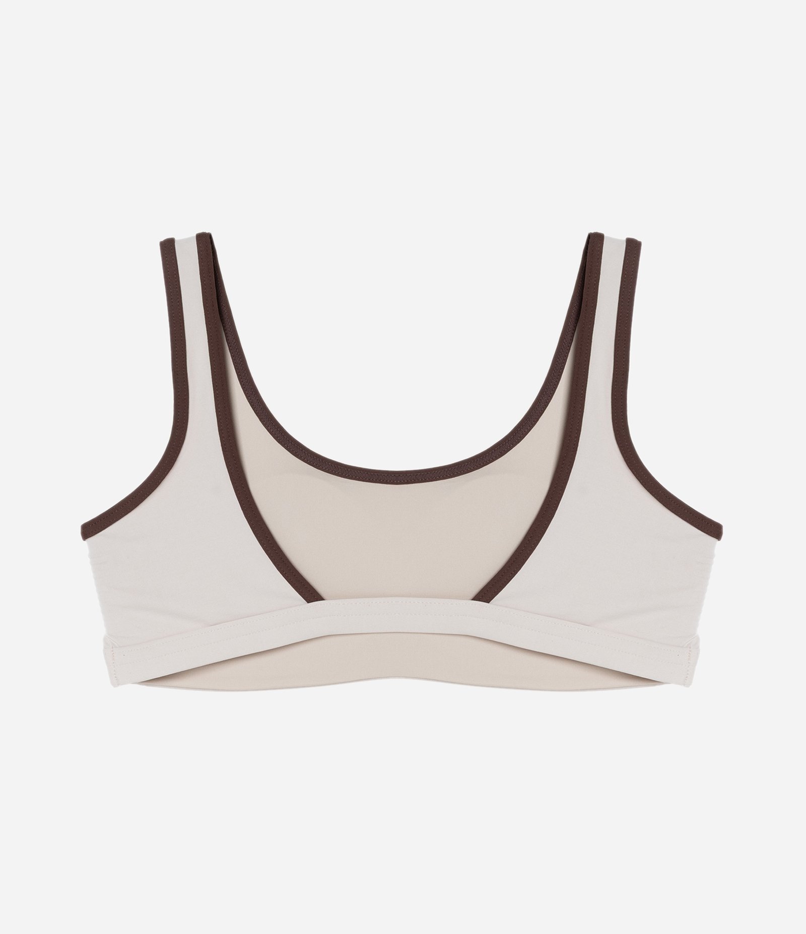 Top em Microfibra com Bojo Removível Off White 8