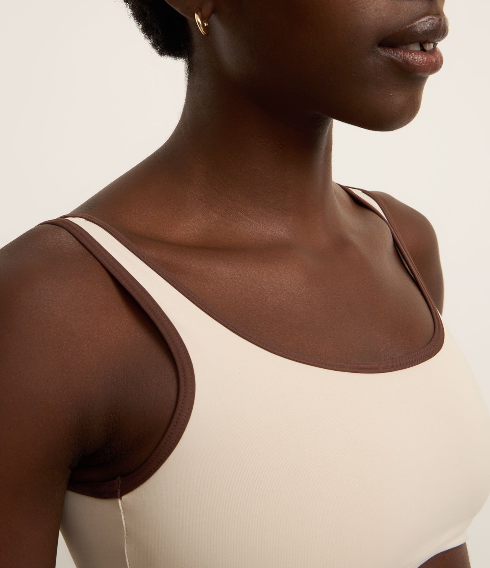 Top em Microfibra com Bojo Removível Off White 3