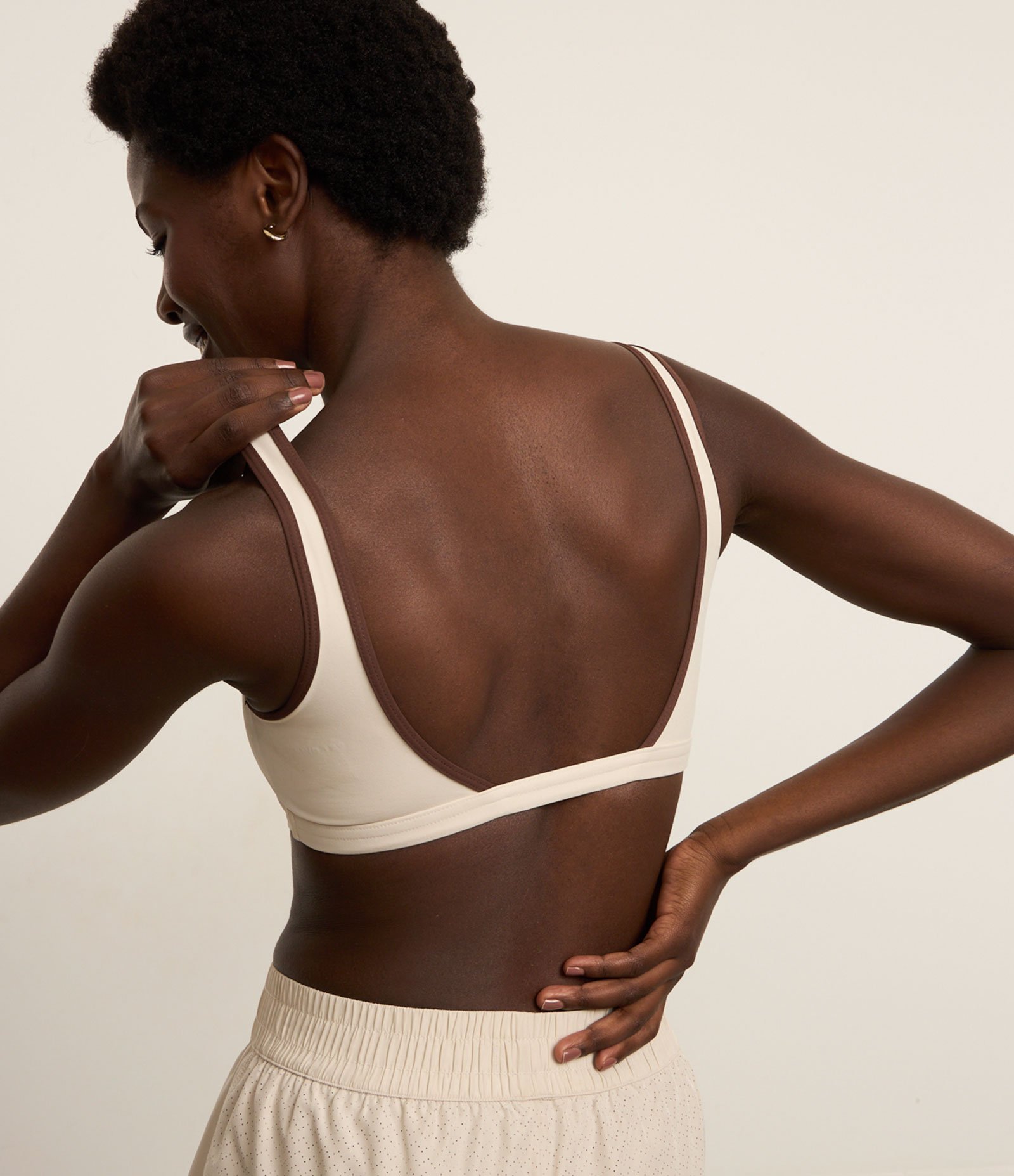 Top em Microfibra com Bojo Removível Off White 4