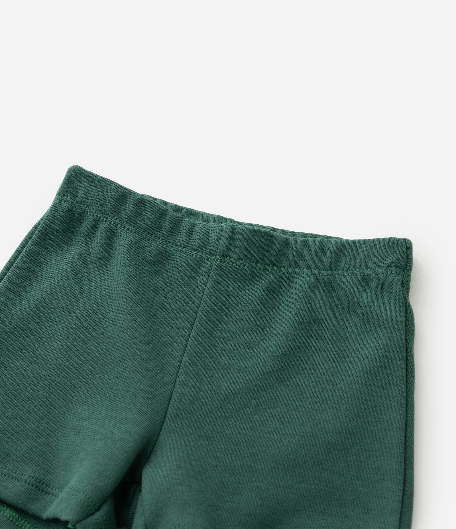 Conjunto Infantil em Suedine Com Estampa de Dinossauro - Tam RN a 18 Meses Branco/Verde 7