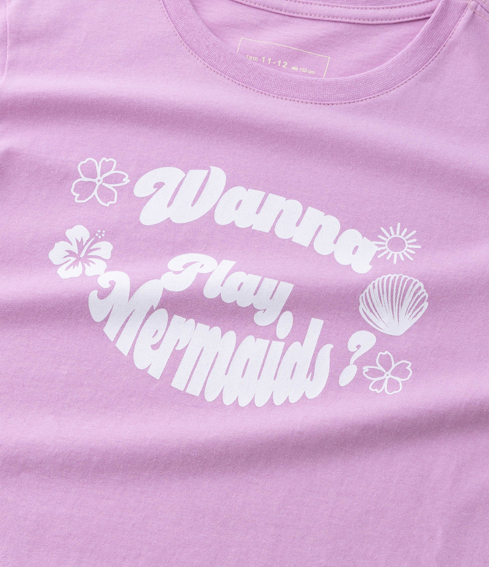 Kit 02 Camisetas Regulares Infantis em Algodão com Estampa - Tam 5 a 14 Anos Roxo/Bege 6