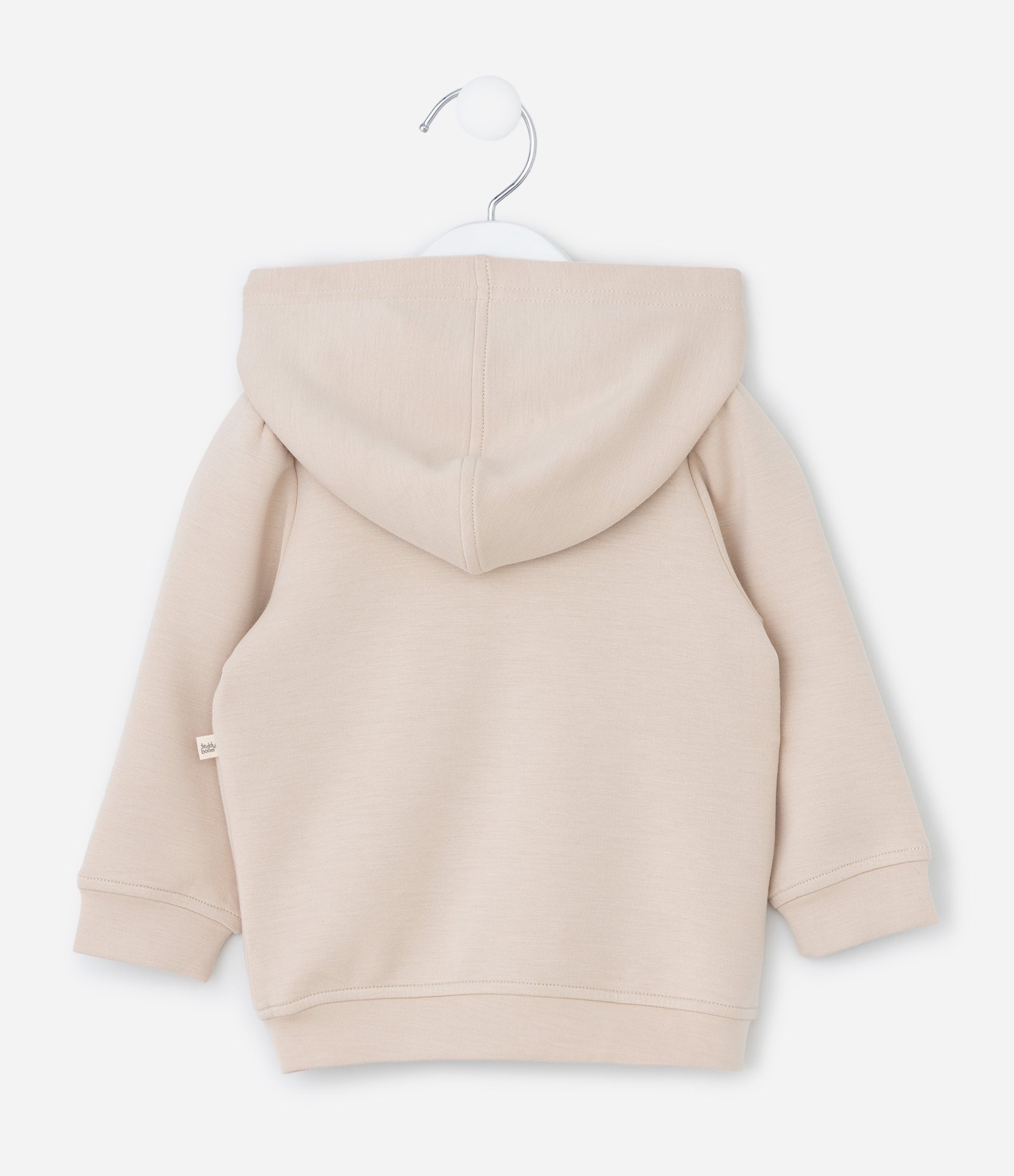 Jaqueta Infantil em Modal com Capuz e Laço - Tam 0 a 18 Meses Marrom 3