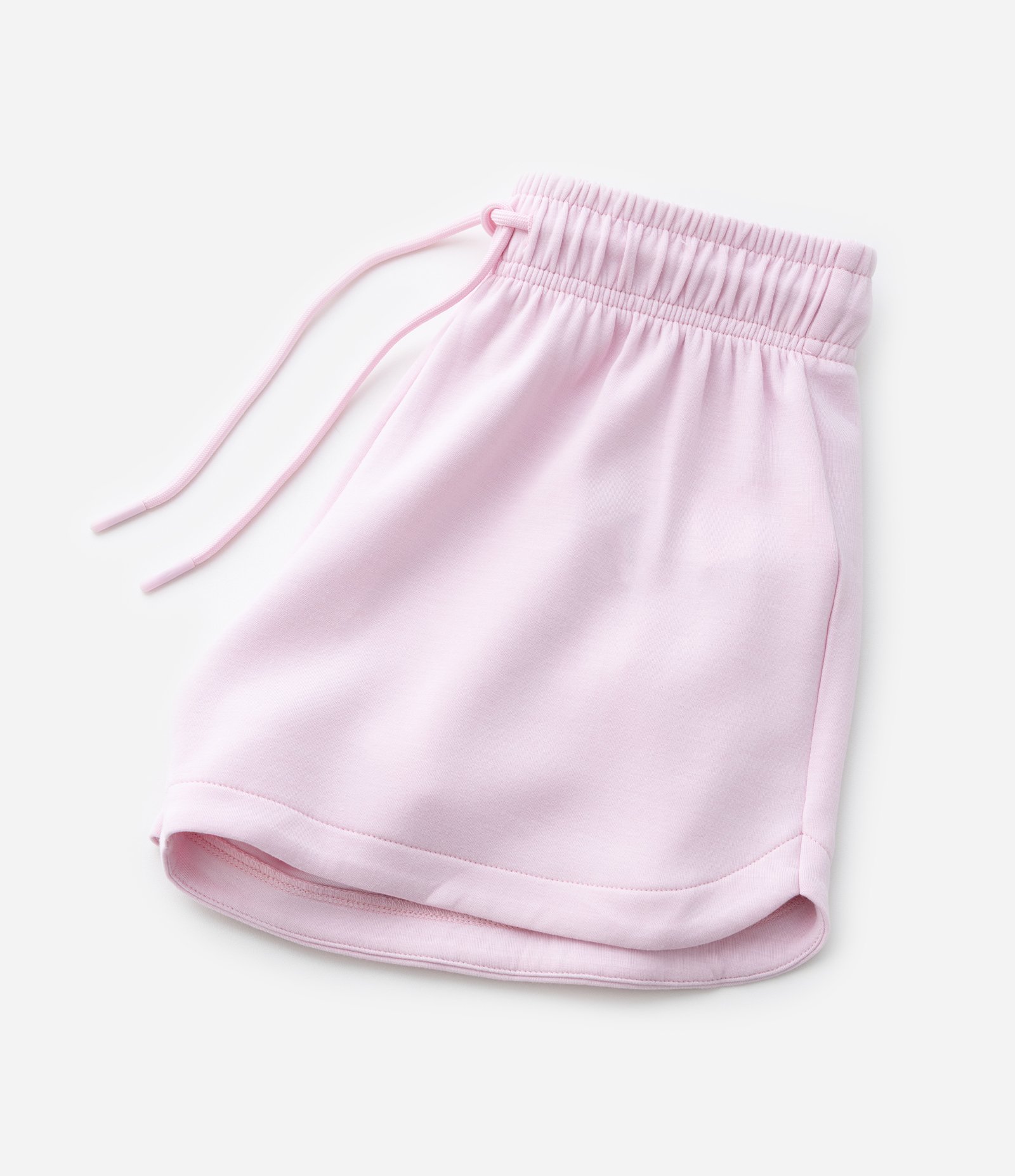 Short Infantil Runner em Moletinho sem Felpa com Amarração Tam - 5 a 14 Anos Rosa 5